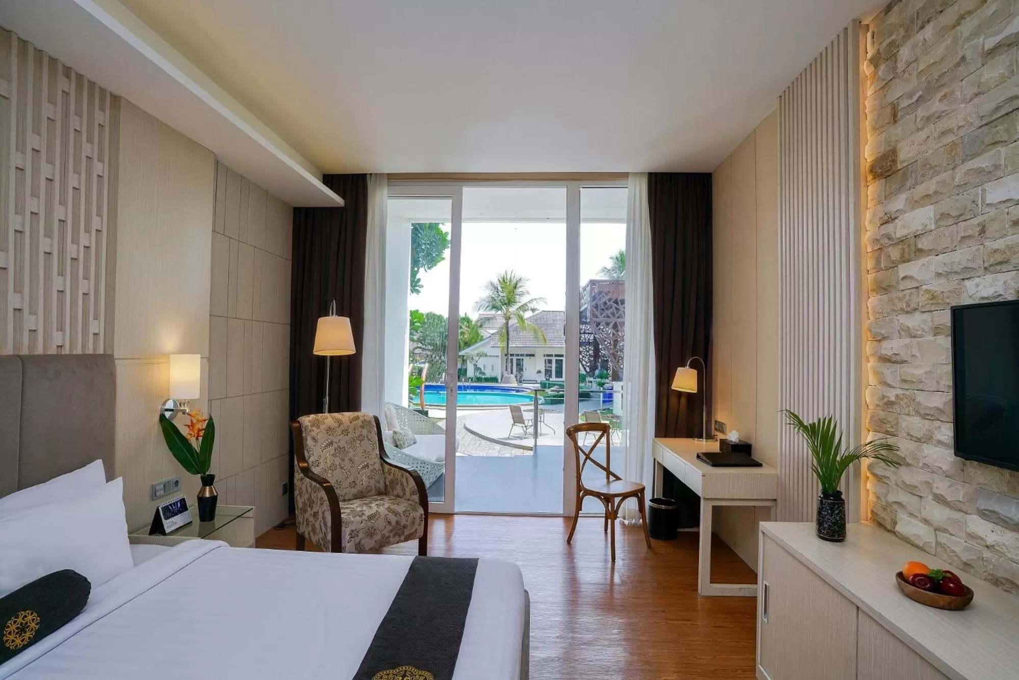 Bed in Java Heritage Hotel Purwokerto