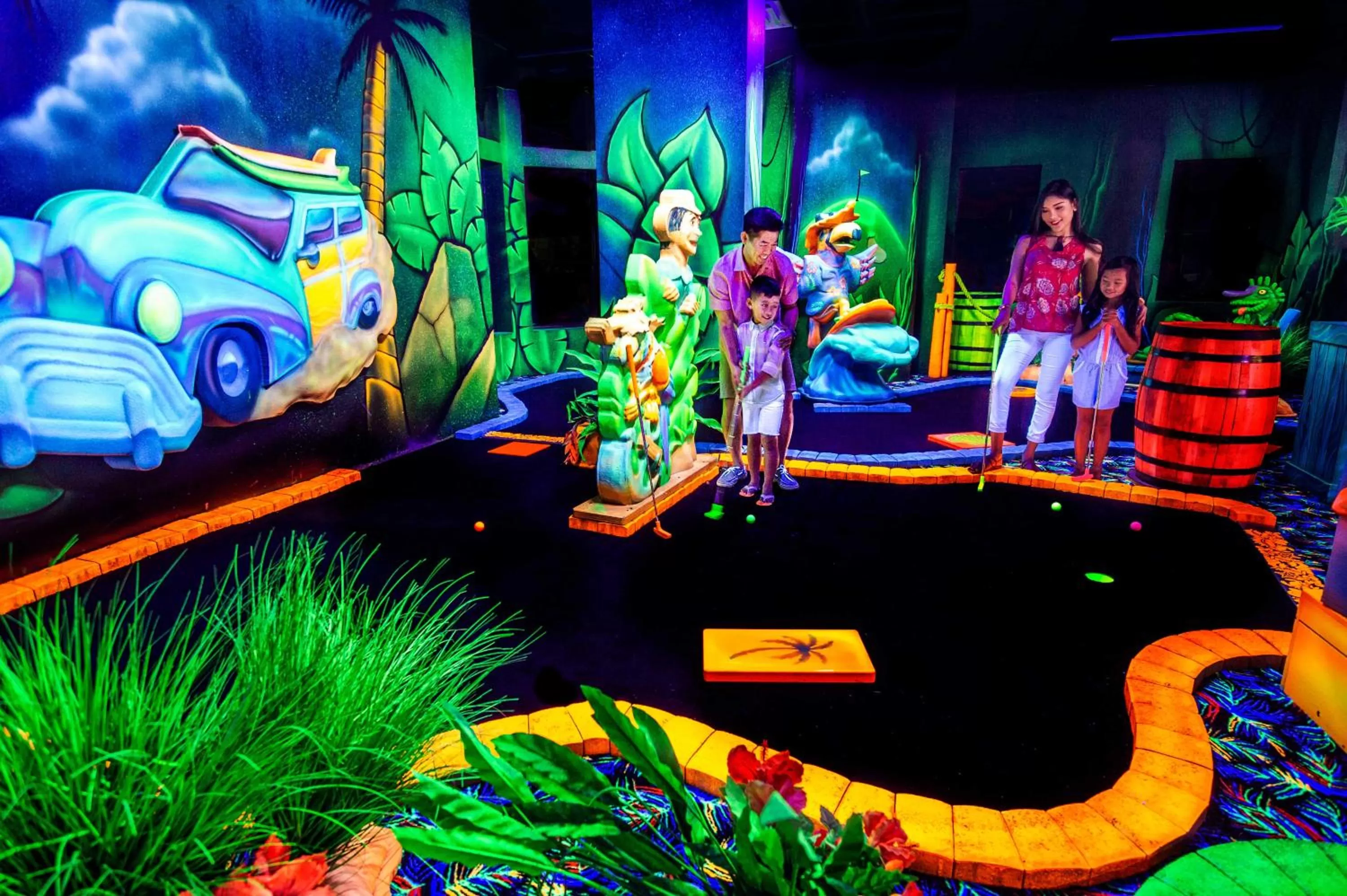 People in The Grove Resort & Water Park Orlando