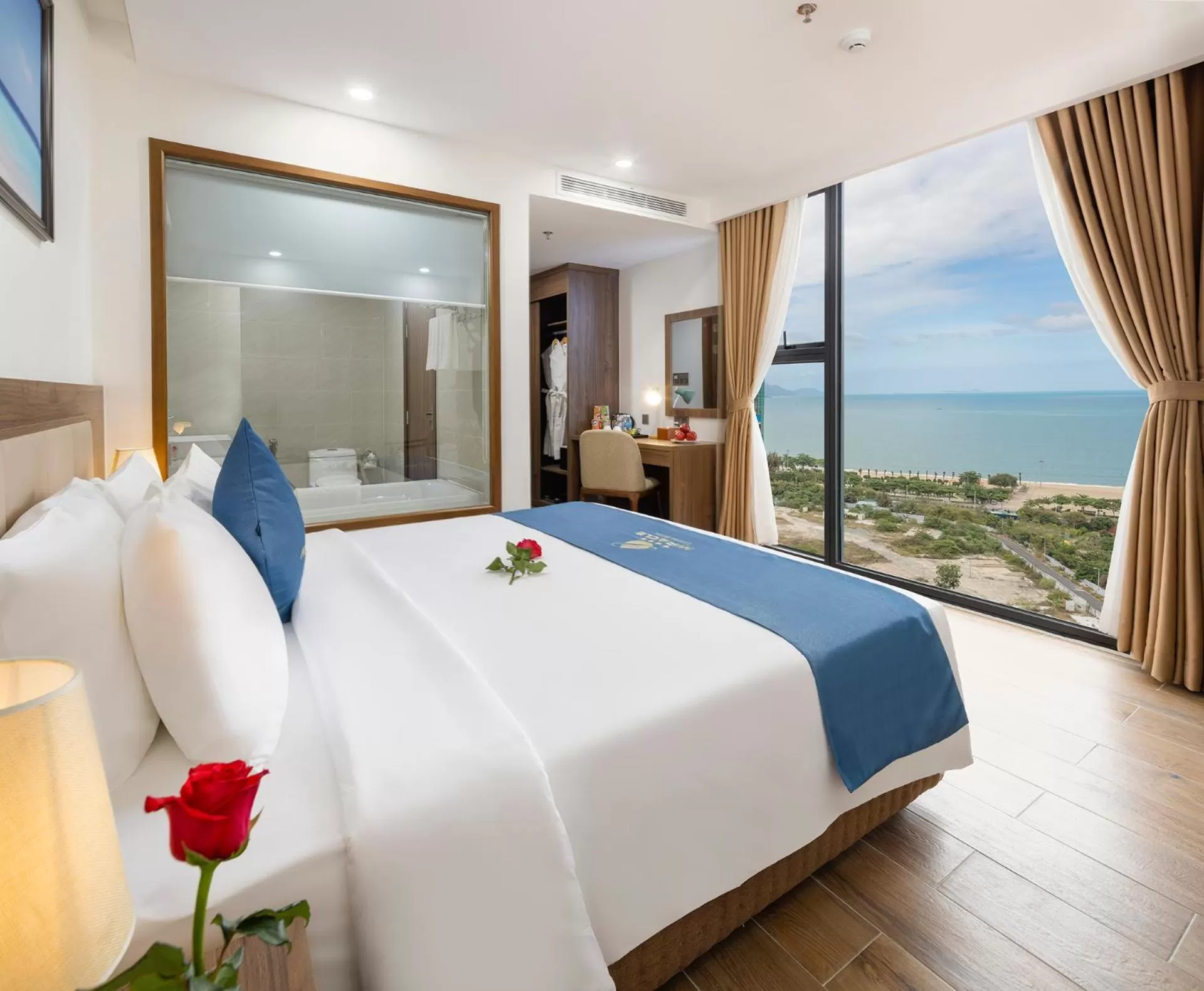 Photo of the whole room, Bed in Miracle Luxury Nha Trang