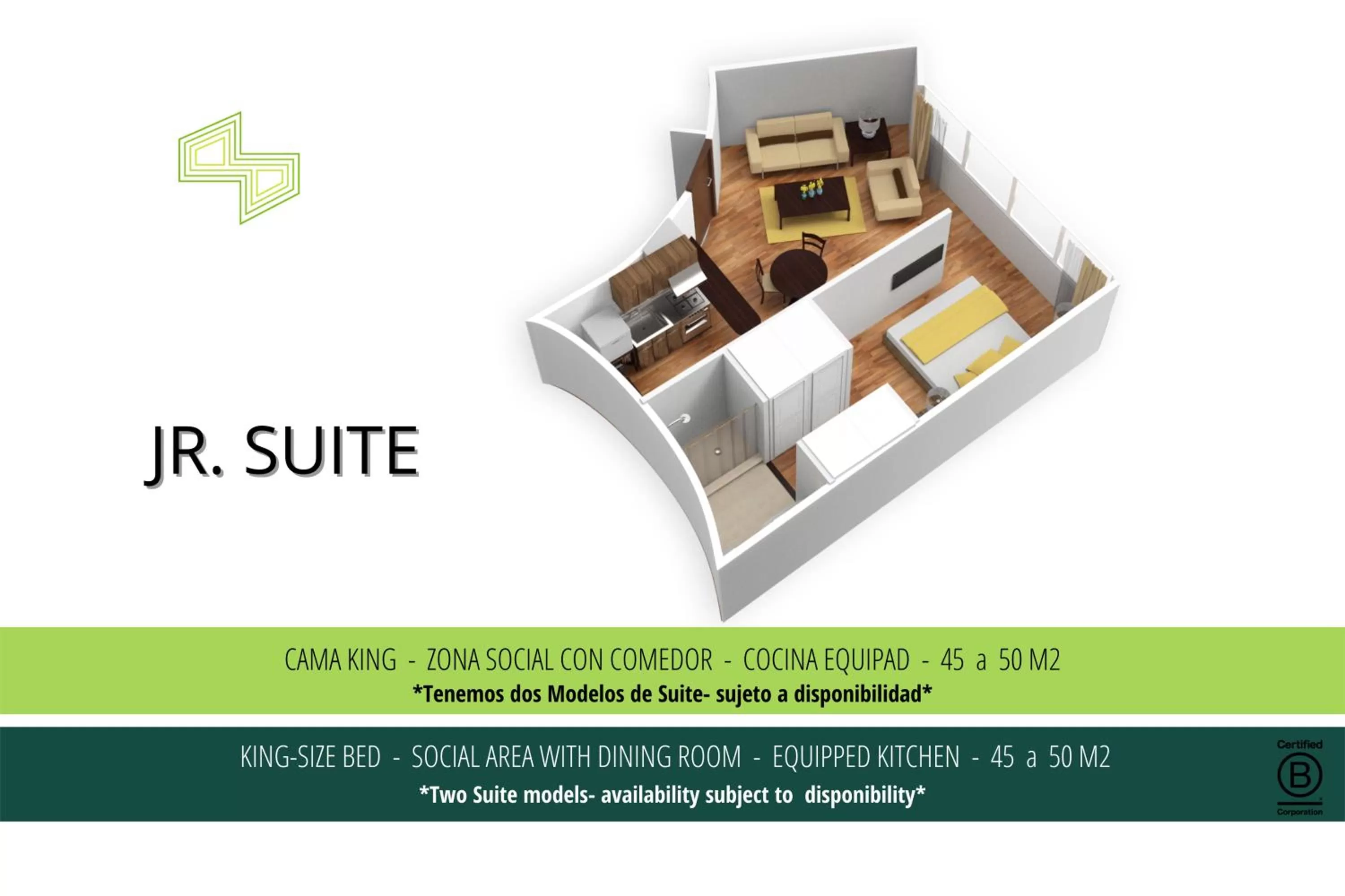 Floor plan in Suites by Vilar América