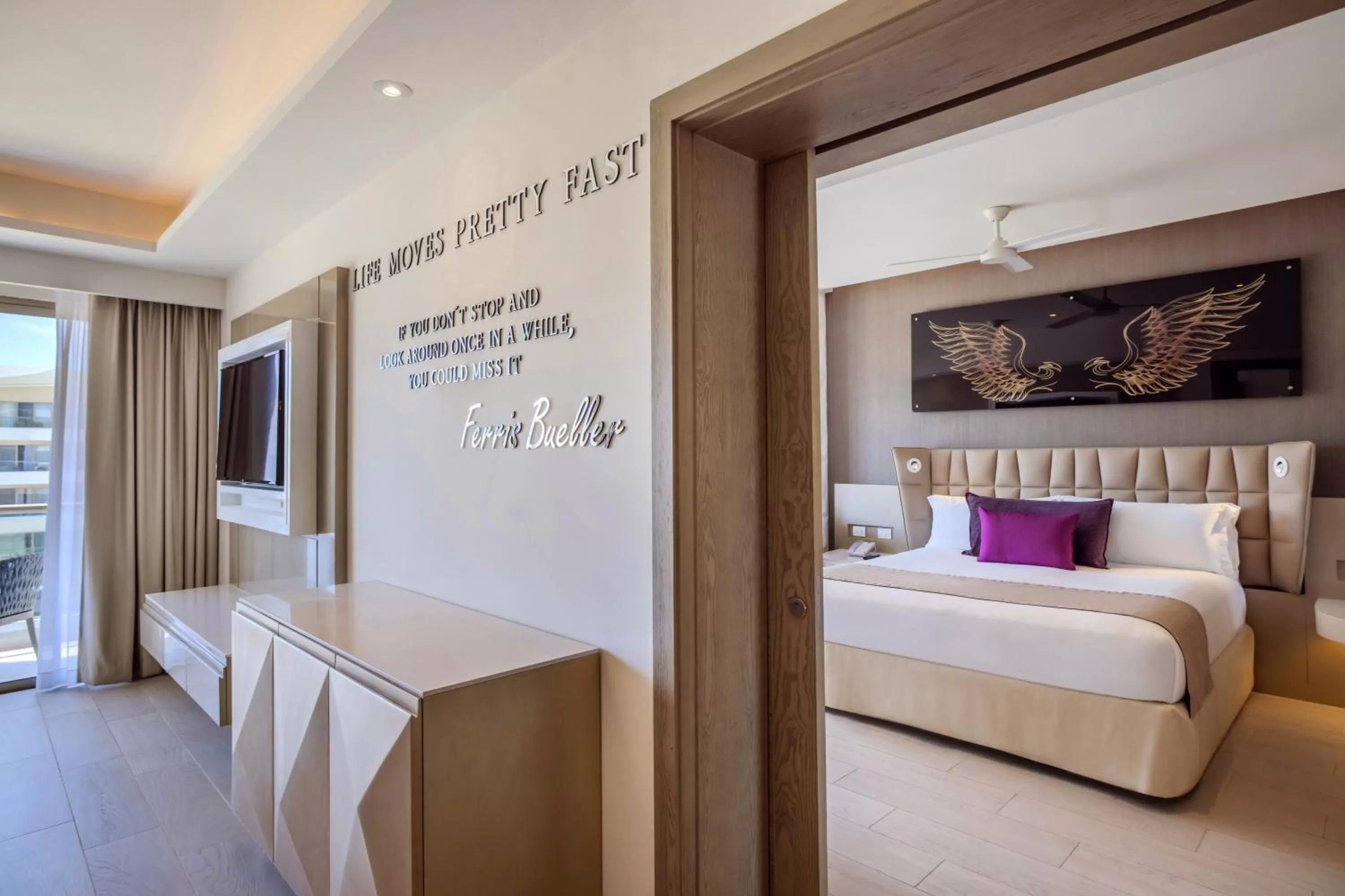 Bed in Planet Hollywood Cancun by Royalton, An Autograph Collection All-Inclusive Resort