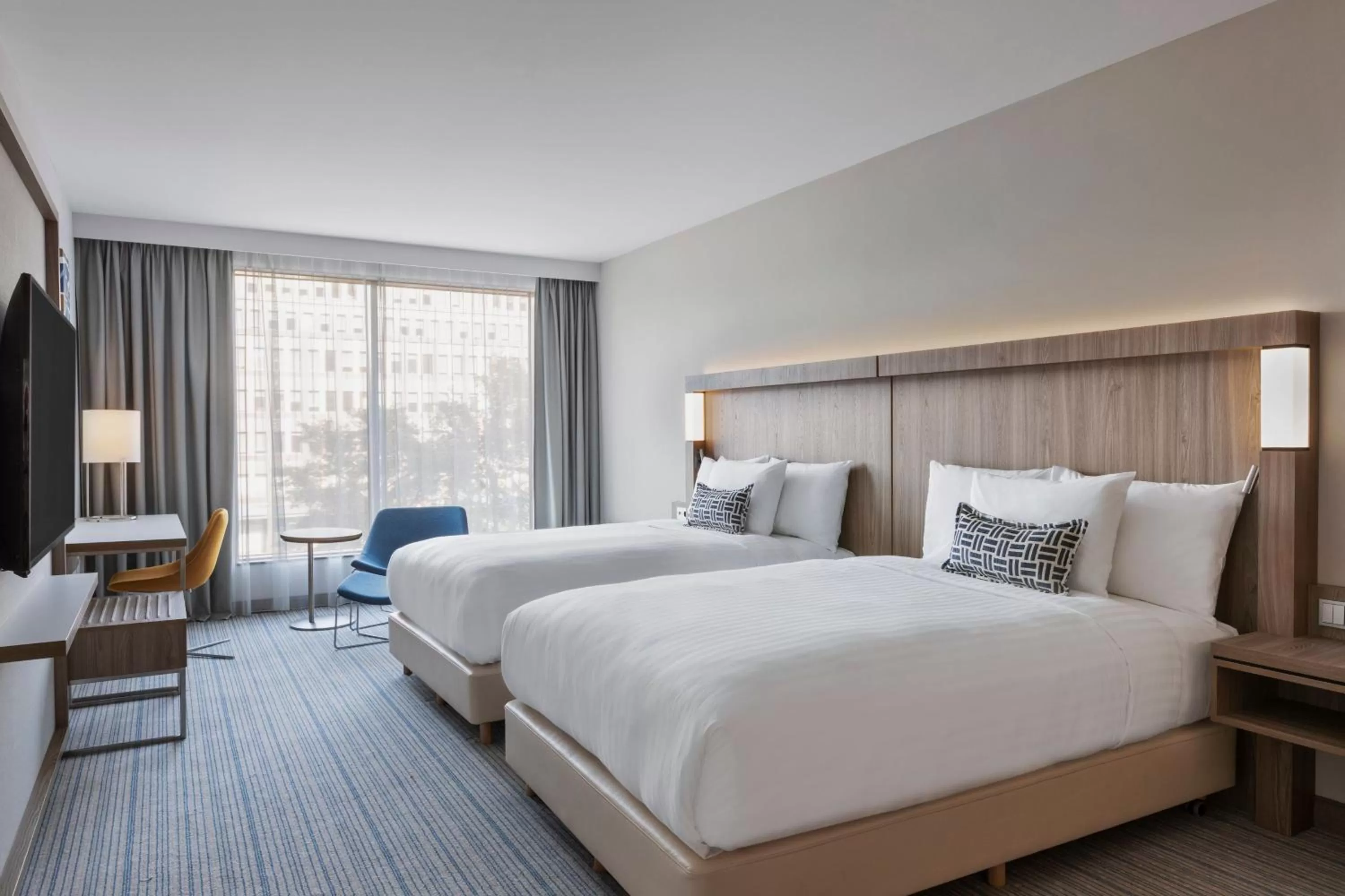 Photo of the whole room, Bed in Courtyard by Marriott Szczecin City