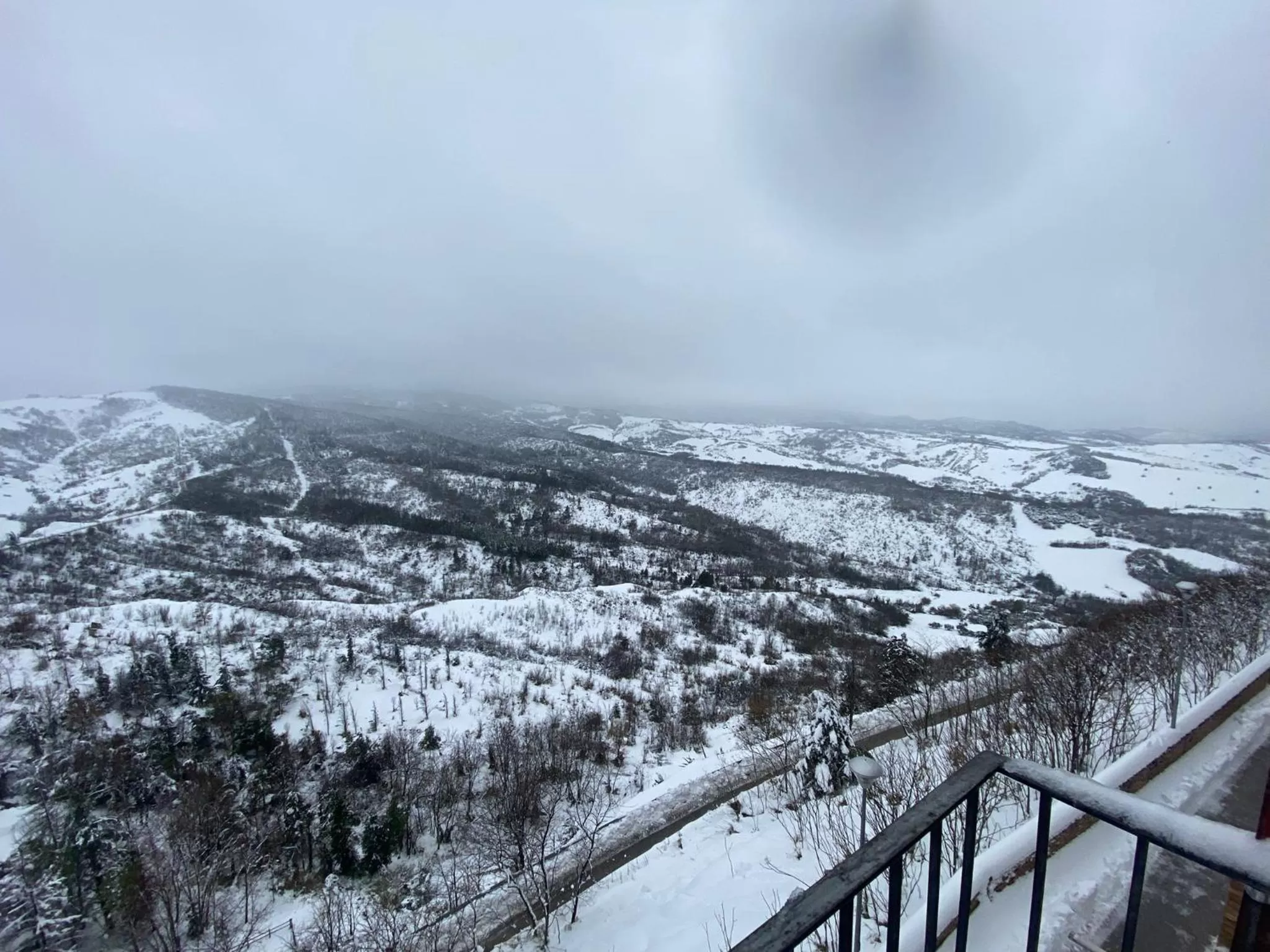 View (from property/room), Winter in Il Castello di Atessa