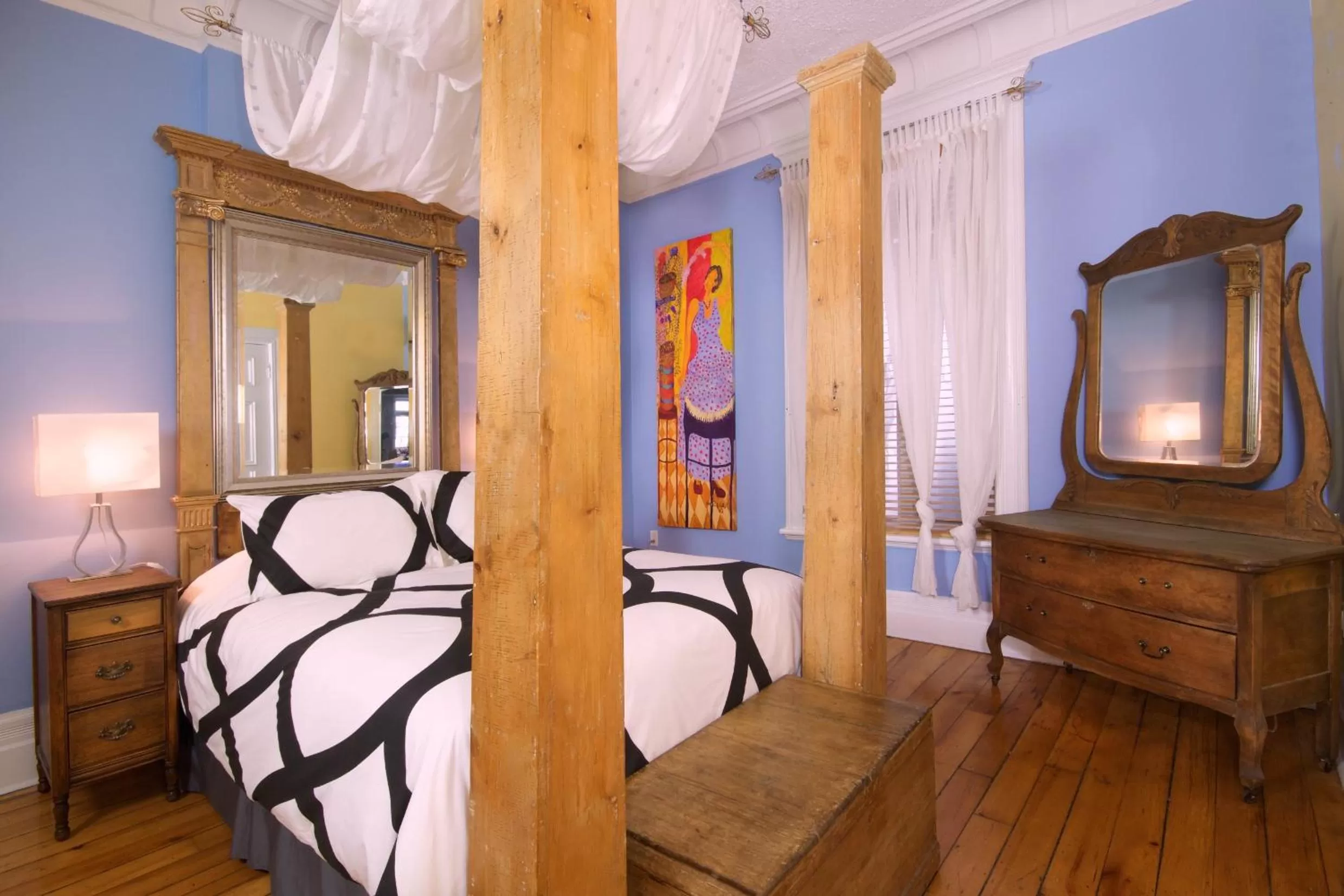 Bed in Auberge Les Bons Matins