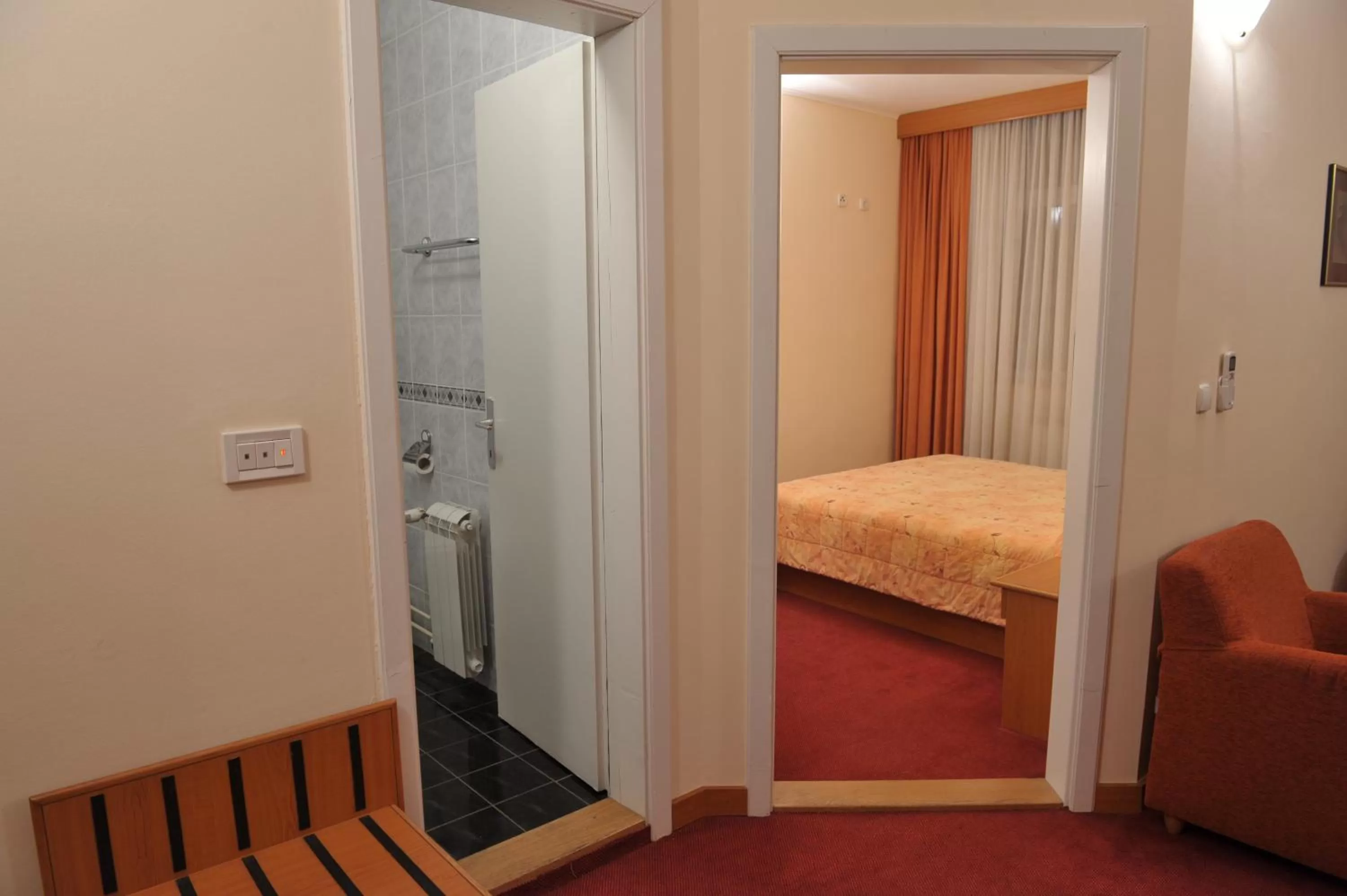 Decorative detail, Bed in Hotel Fontana