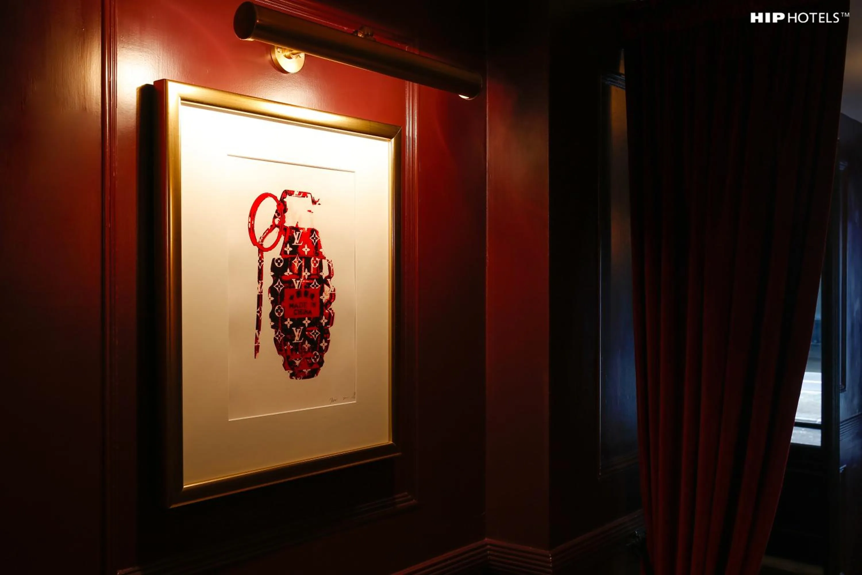 Decorative detail in Mimi's Hotel Soho