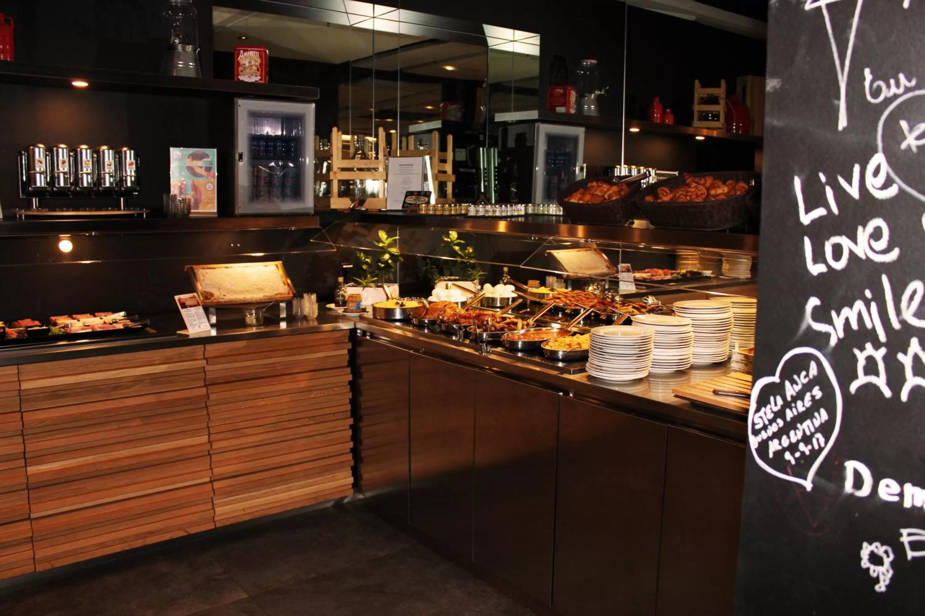 American breakfast in Novotel Bern Expo