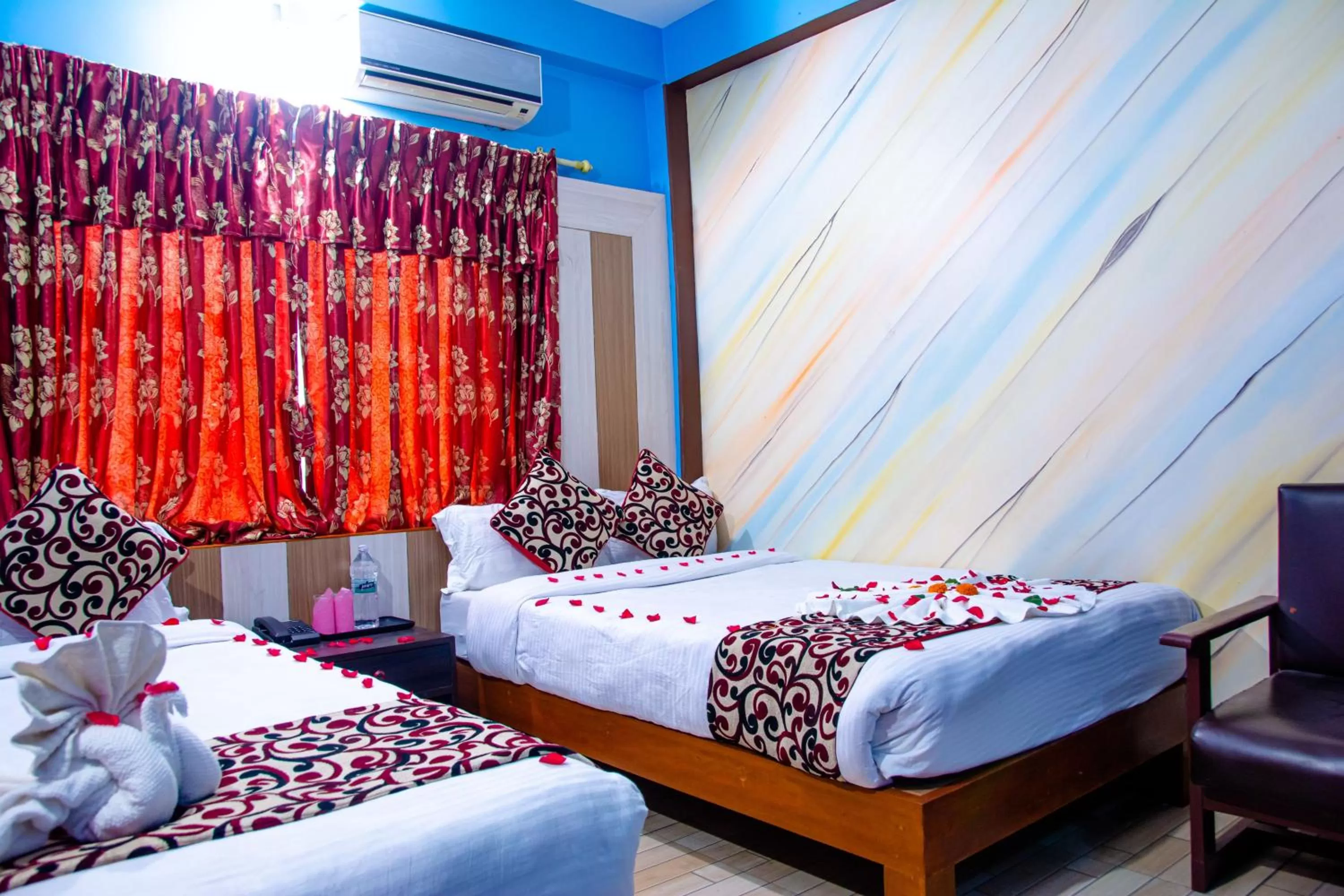 Bed in Hotel Middle Point Pvt Ltd