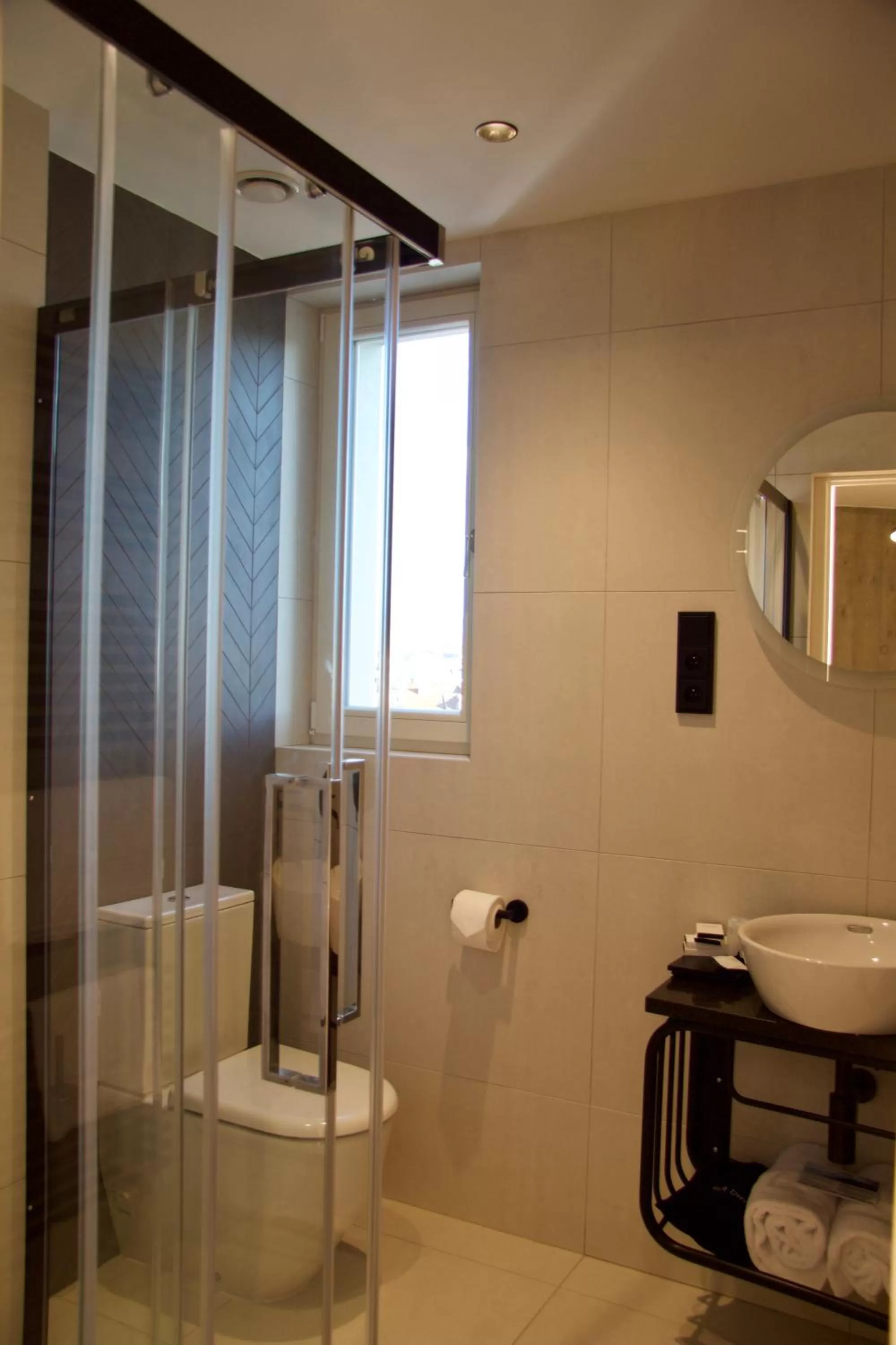 Shower in Chevron Hotel