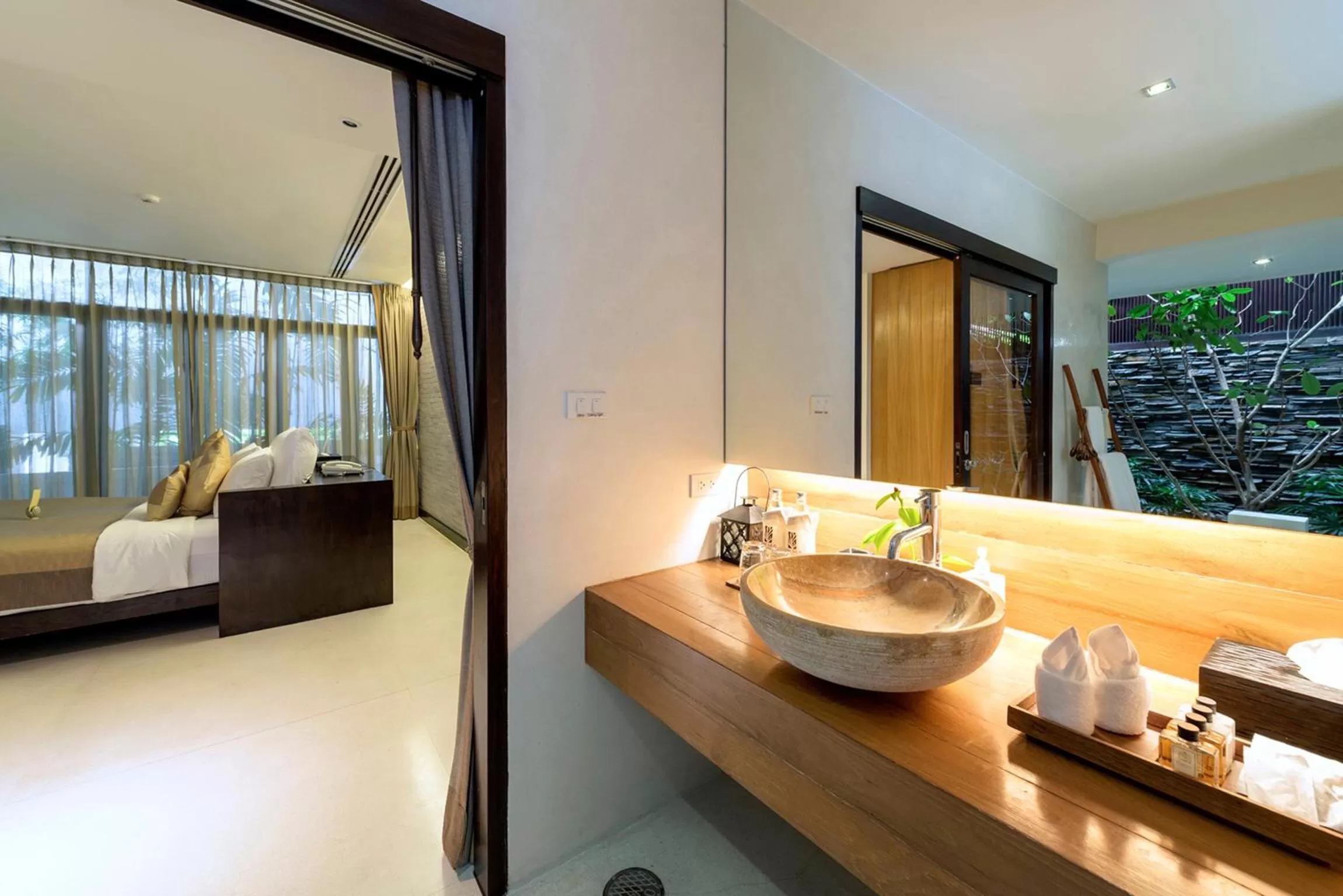Bathroom, Bed in The Sea Koh Samui Resort and Residences by Tolani