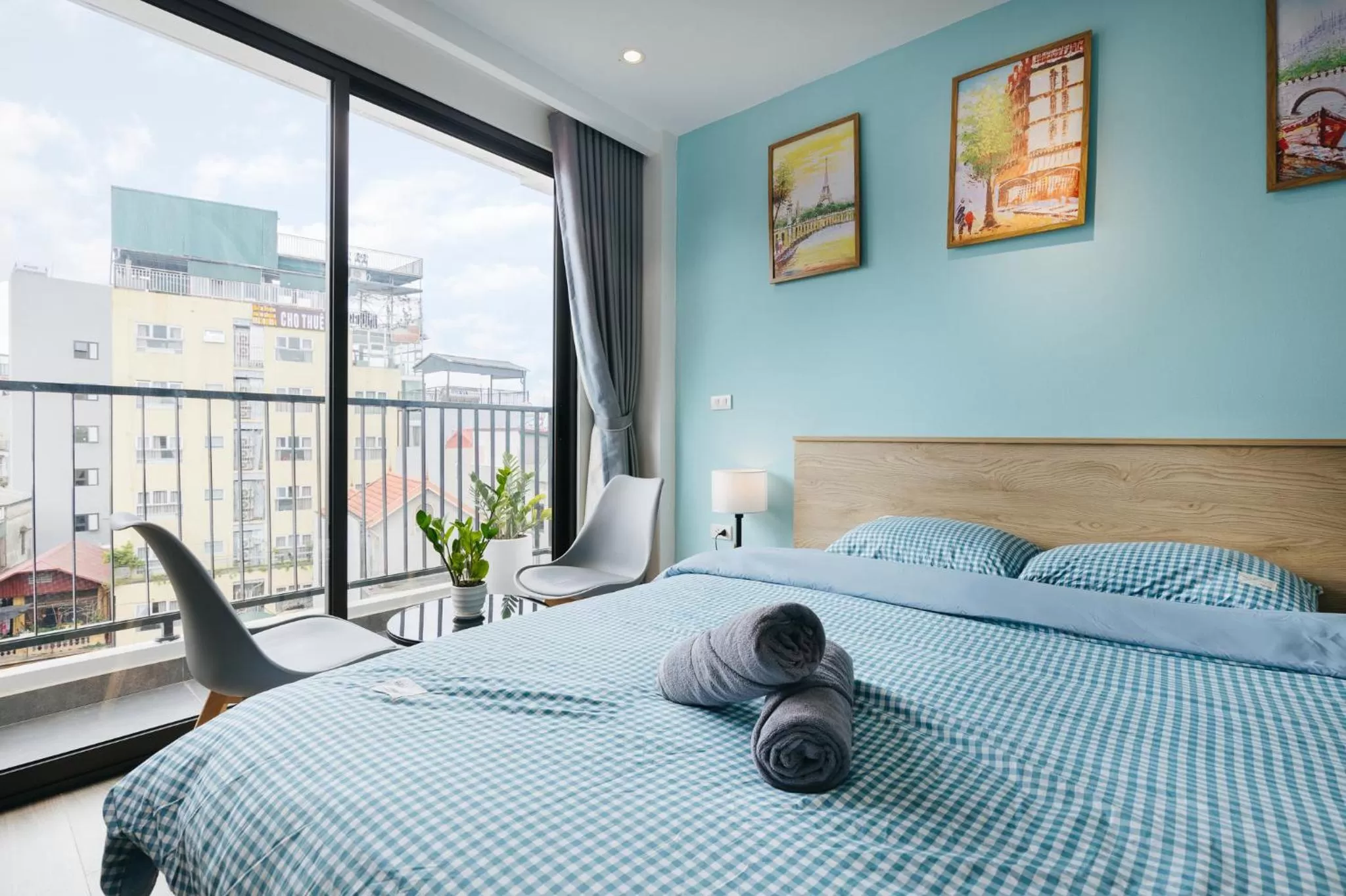 Bed in LUCK APART 8 - Hanoi Westlake Balcony Studio