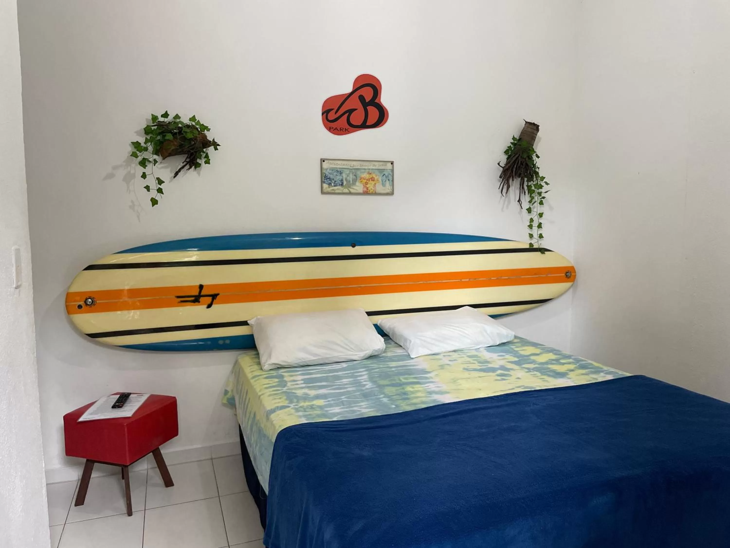 Bed in Pousada Praia do Tombo