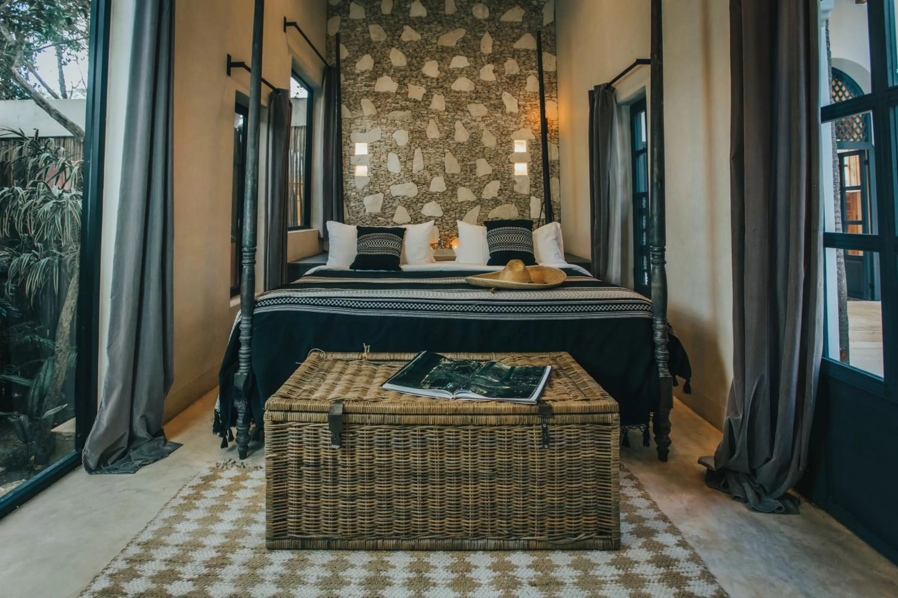 Bed in Ambre & Epices Jungle Hotel & Spa