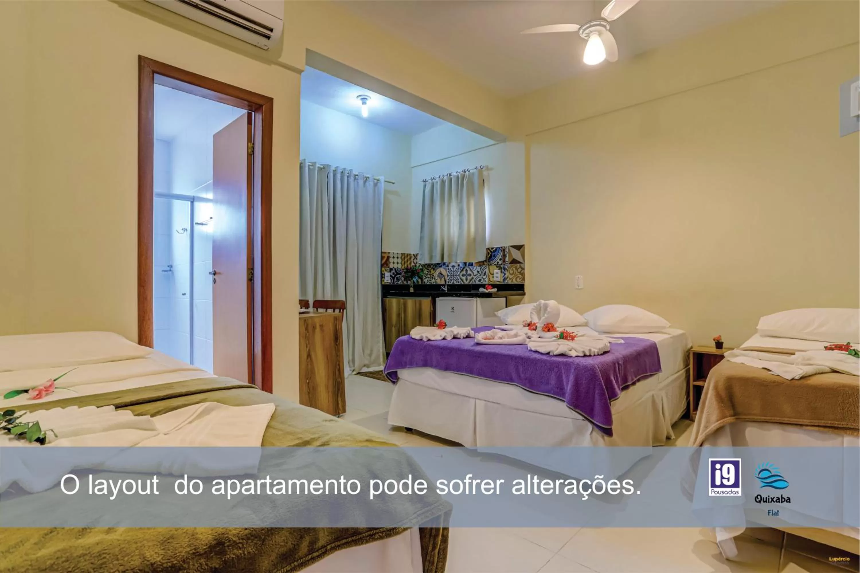 Photo of the whole room in i9 Quixaba Flat