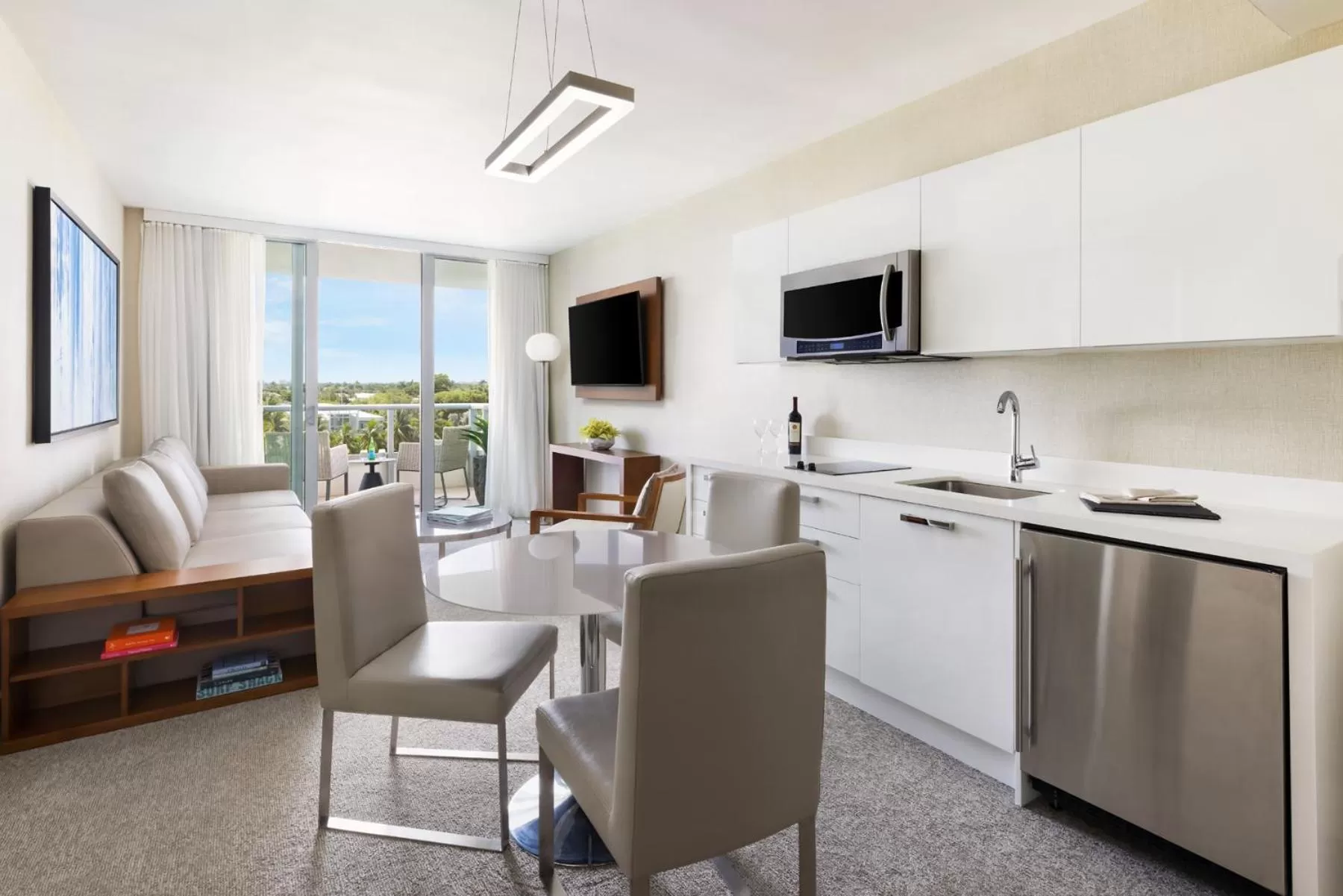 Living room in The Altair Bay Harbor Hotel