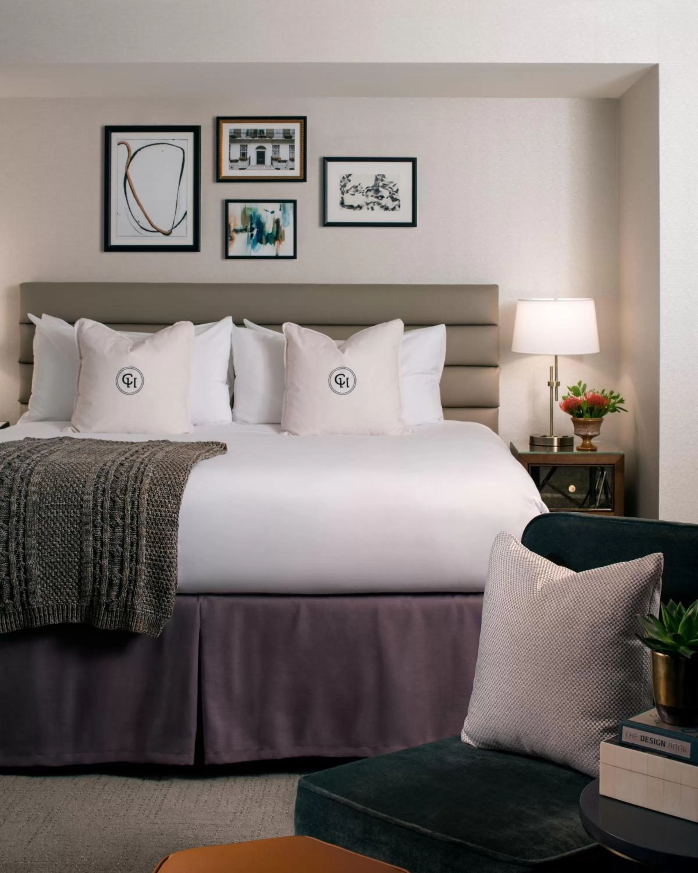 Bed in Claridge House Chicago, Tapestry Collection by Hilton