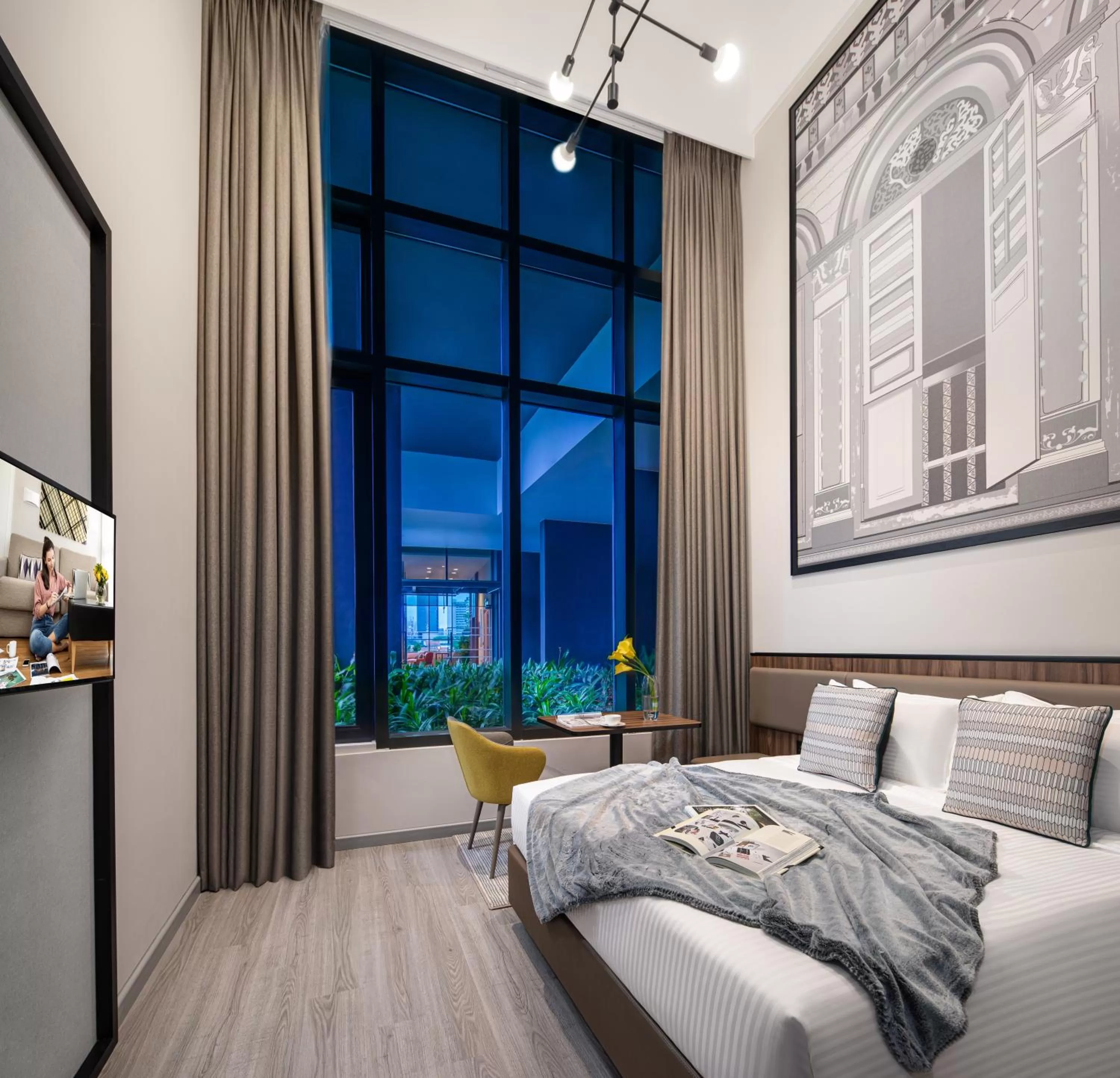 Bedroom, Bed in Citadines Rochor Singapore