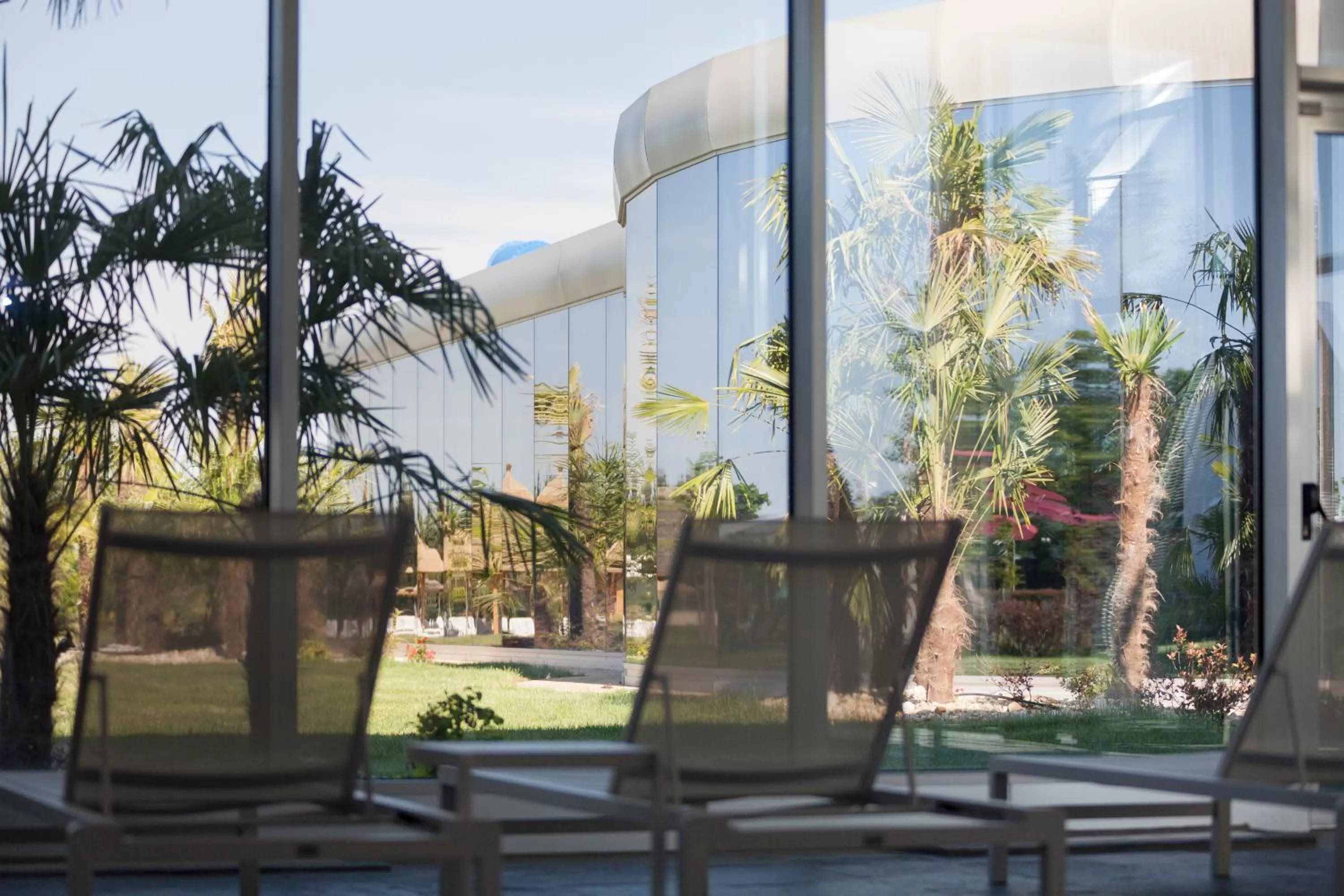 Garden view in Mjus Resort & Thermal Park