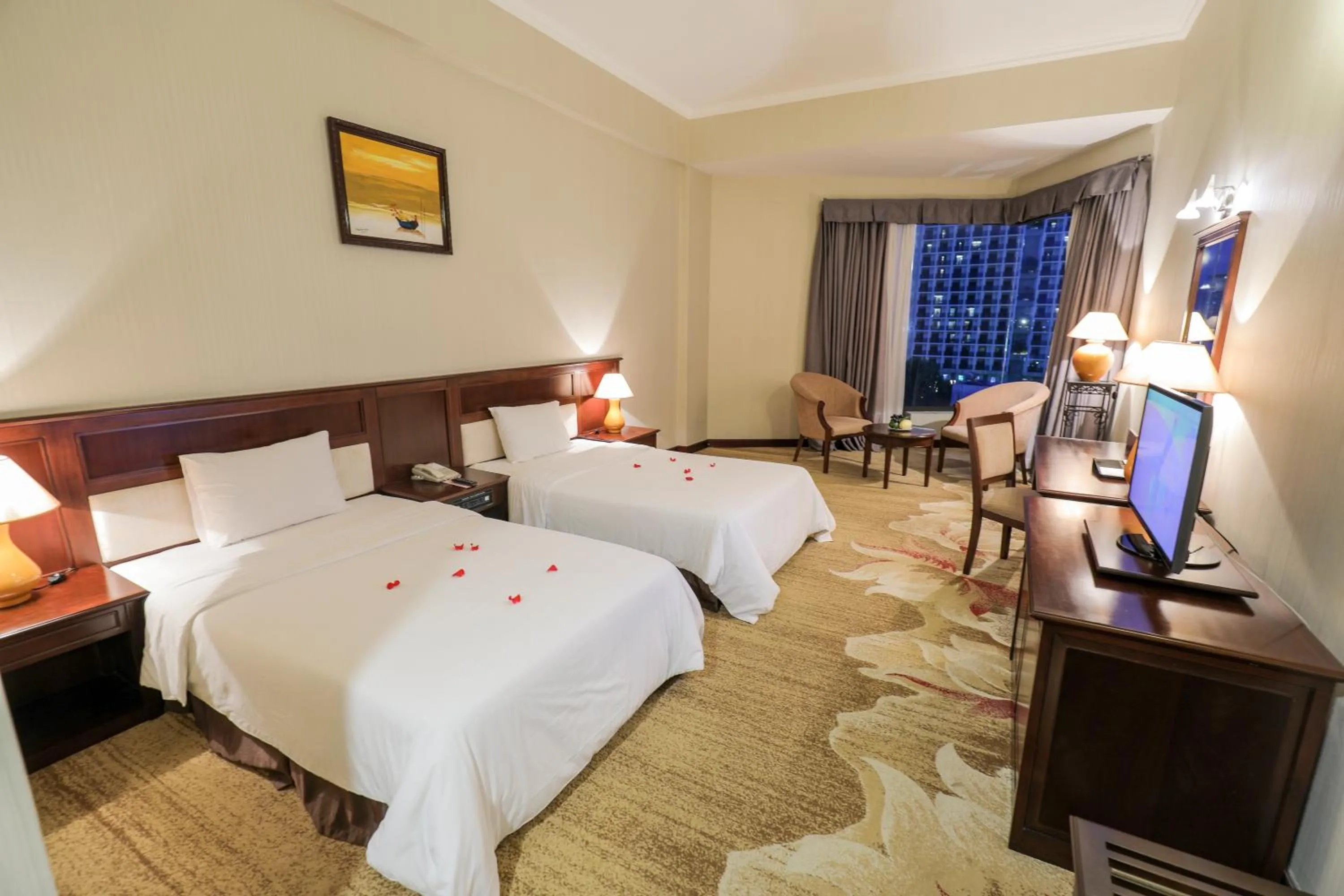 Bed in Saigon Quy Nhon Hotel