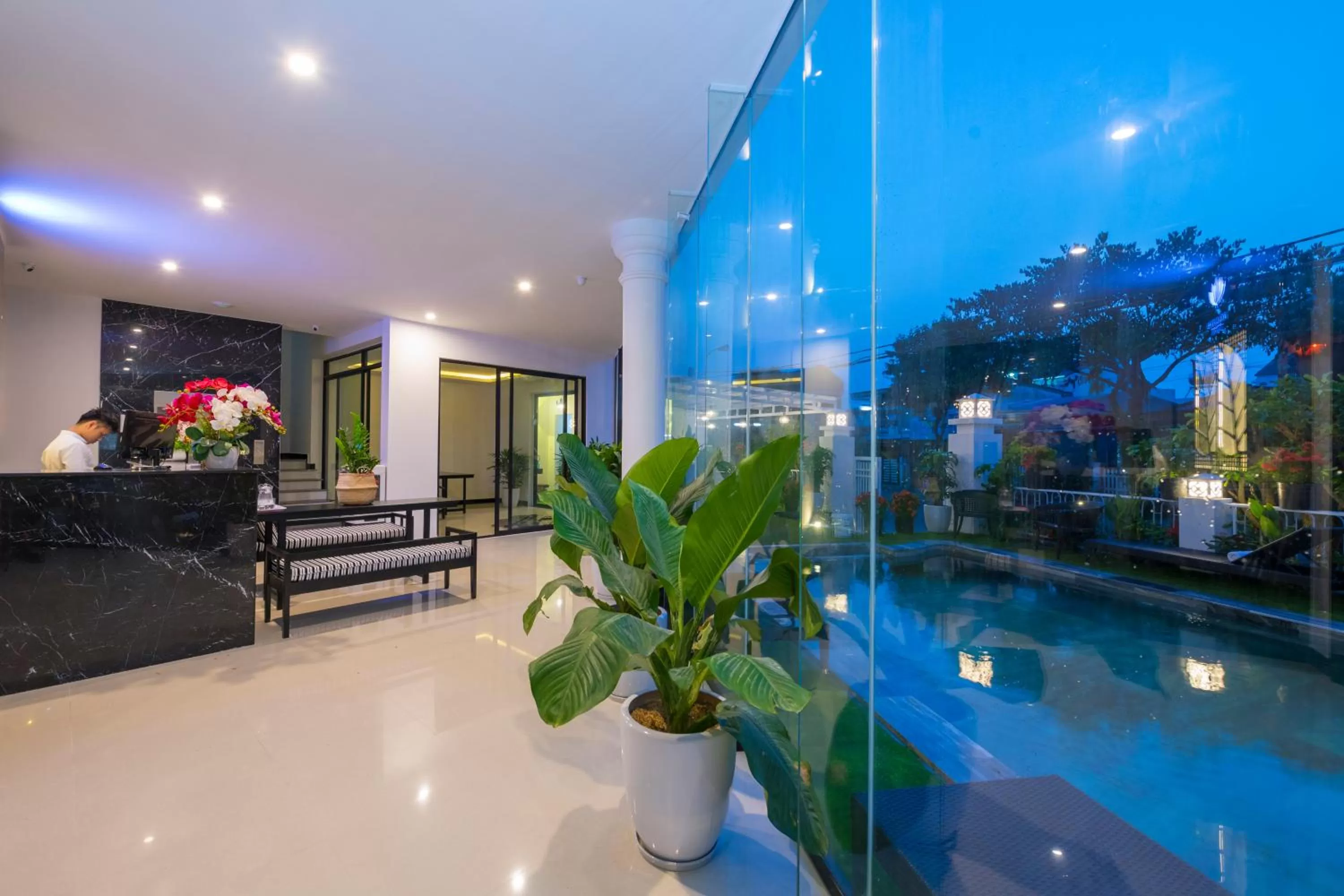 Lobby or reception in Hoianation Villas Hotel