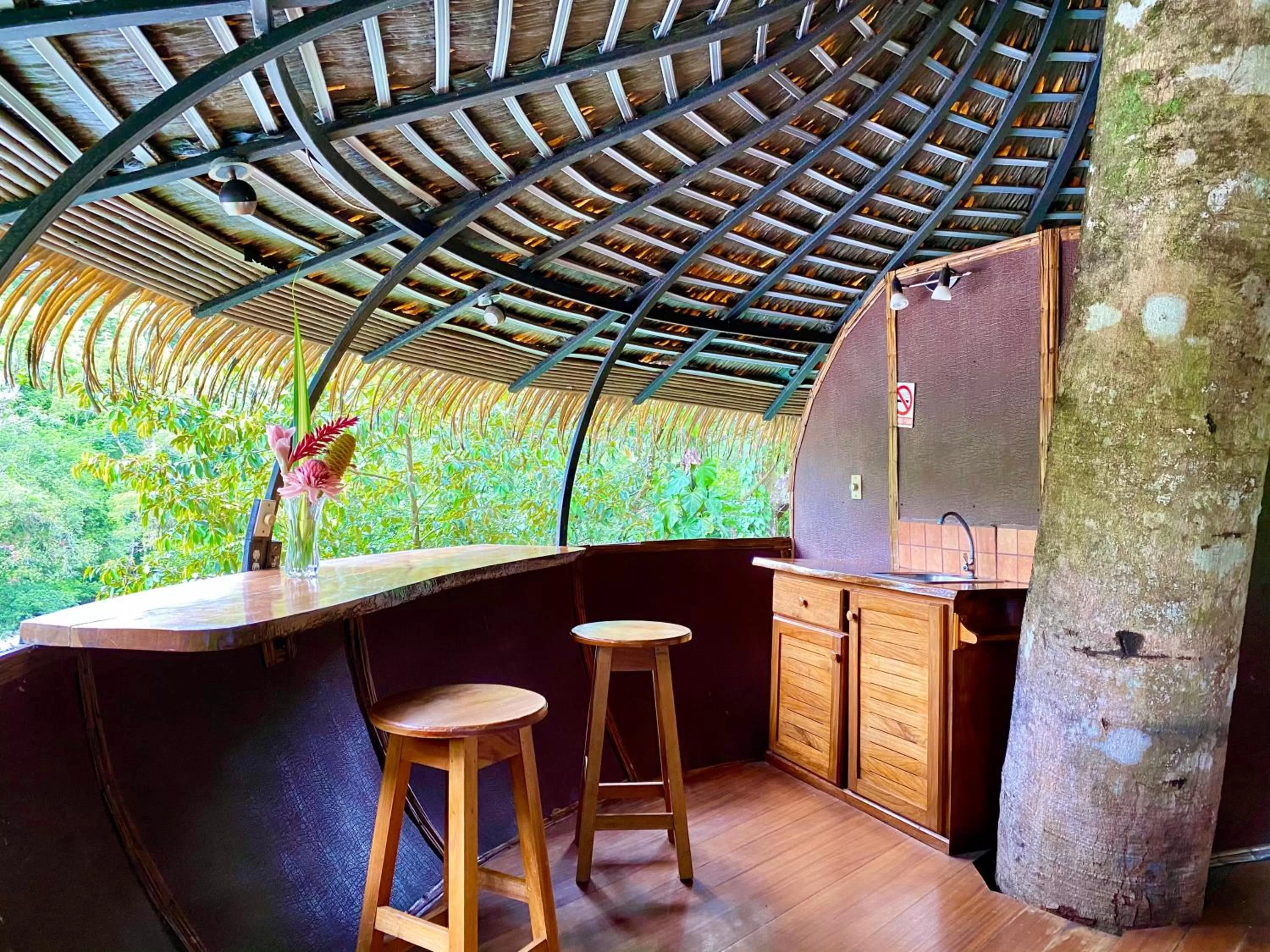 Balcony/Terrace in Cabanas Rio Encantado