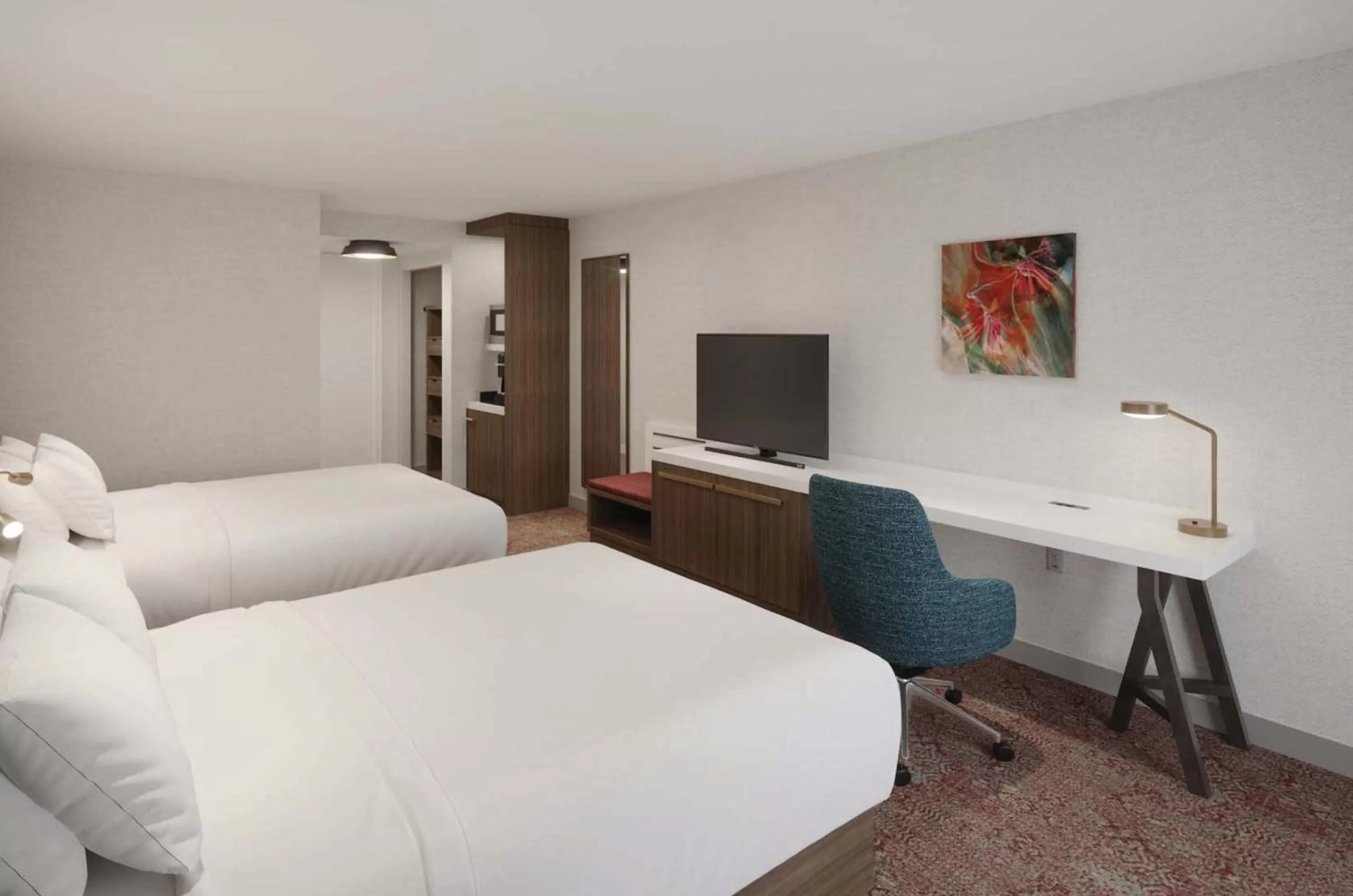 Queen Room in Hilton Garden Inn Tewksbury Andover