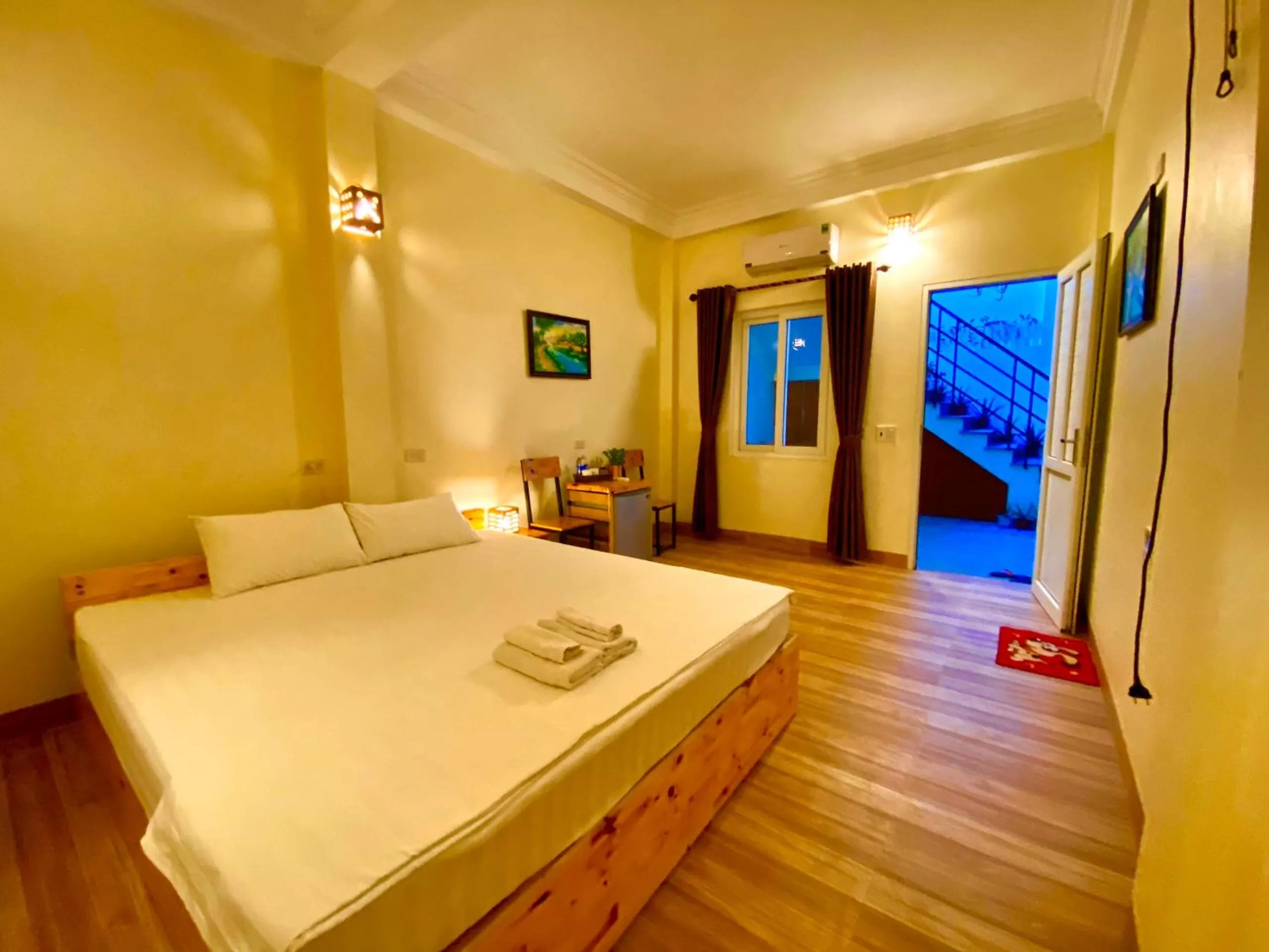 Bed in Ha Lan Homestay