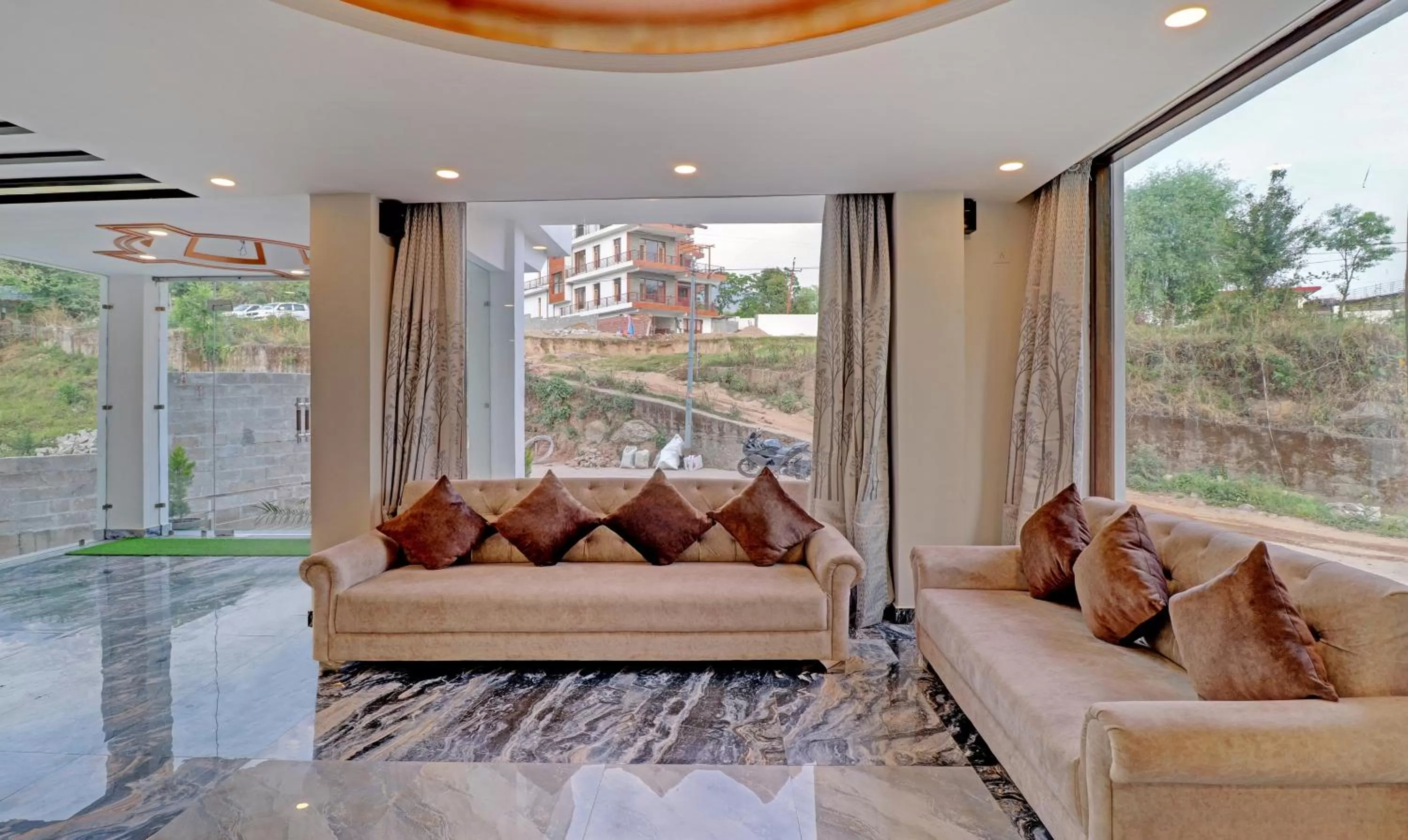 Seating area in Treebo Ortus Residency