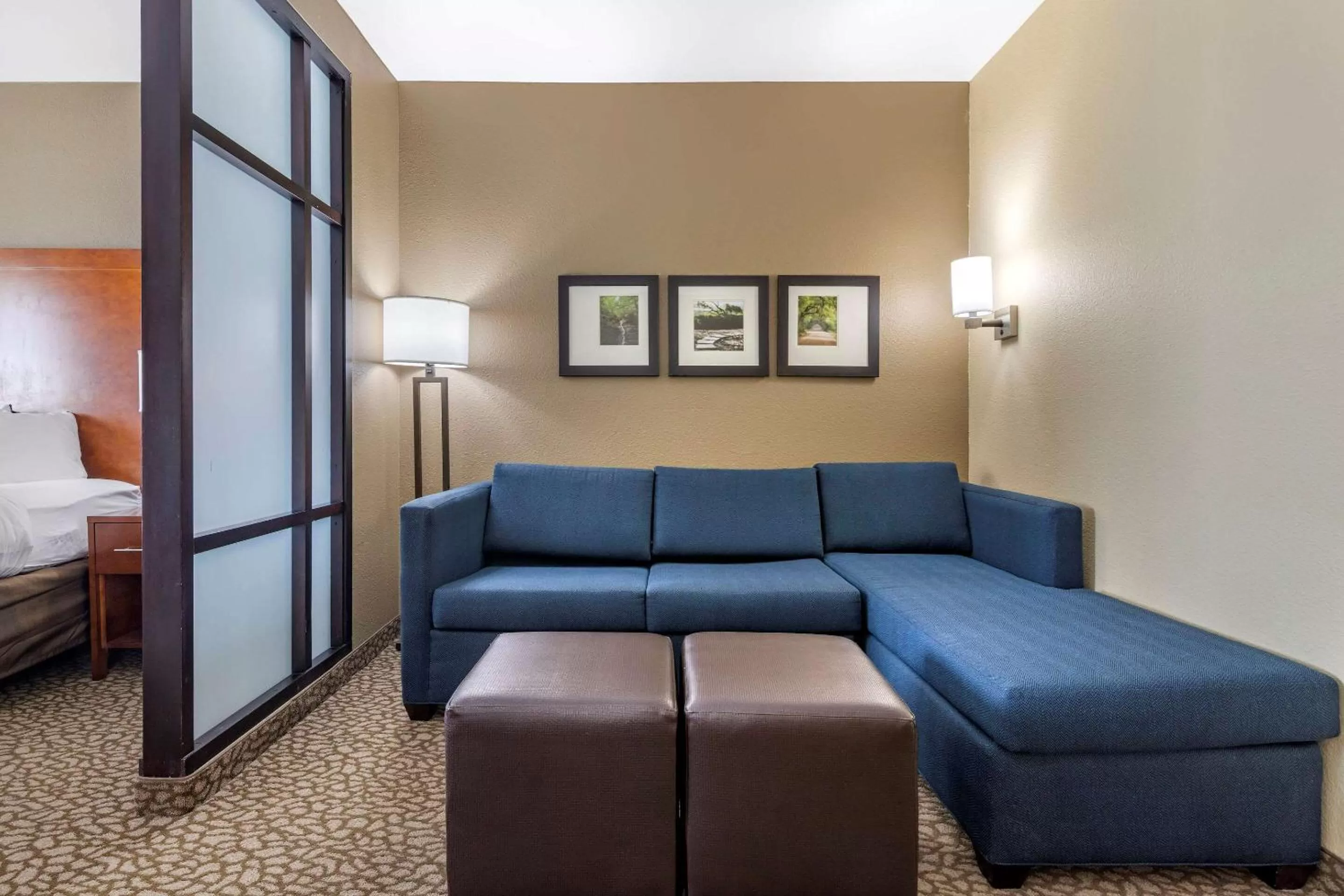 Living room, Bed in Comfort Suites Florence I-95