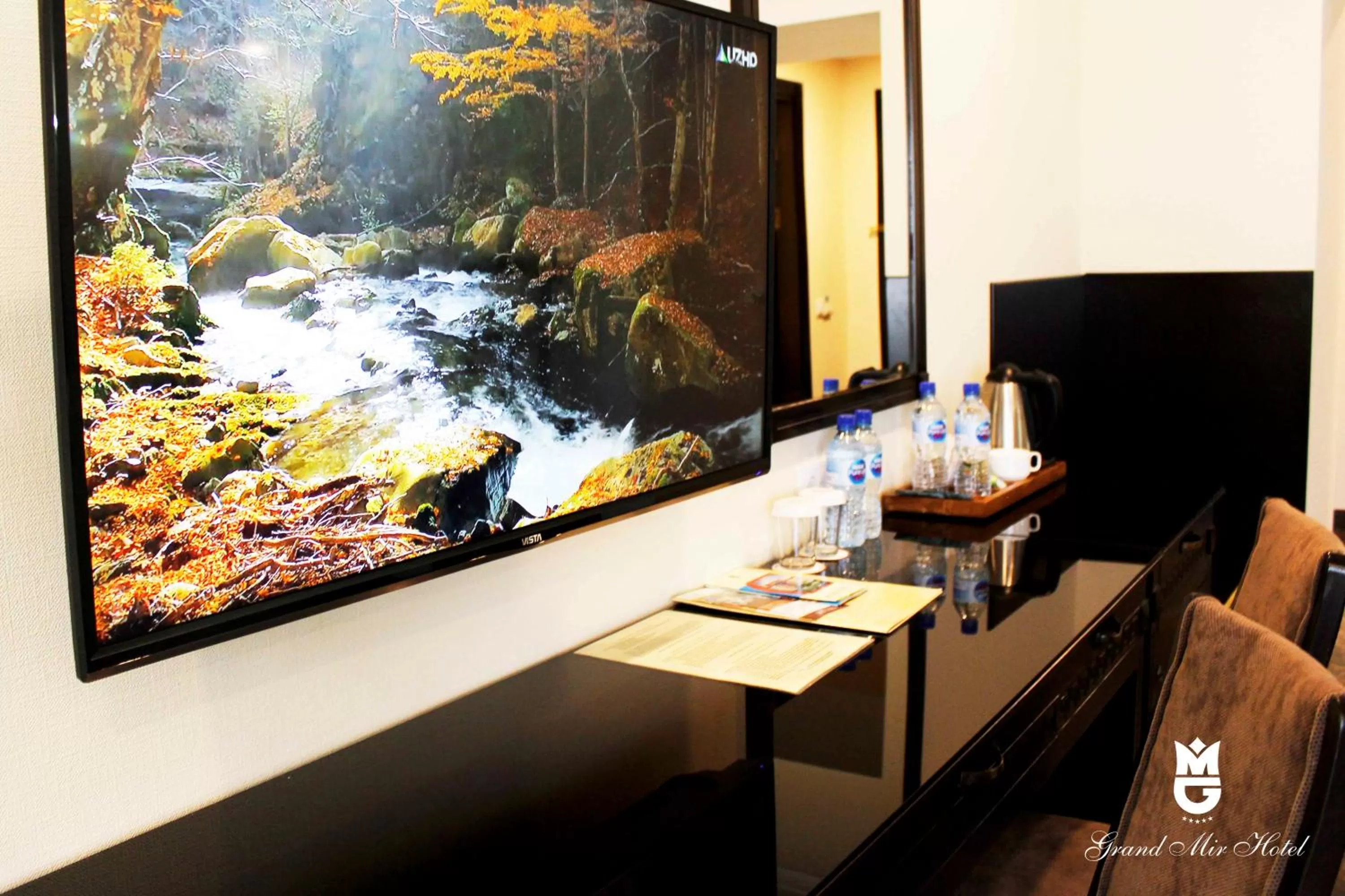 Seating area in Grand Mir Hotel