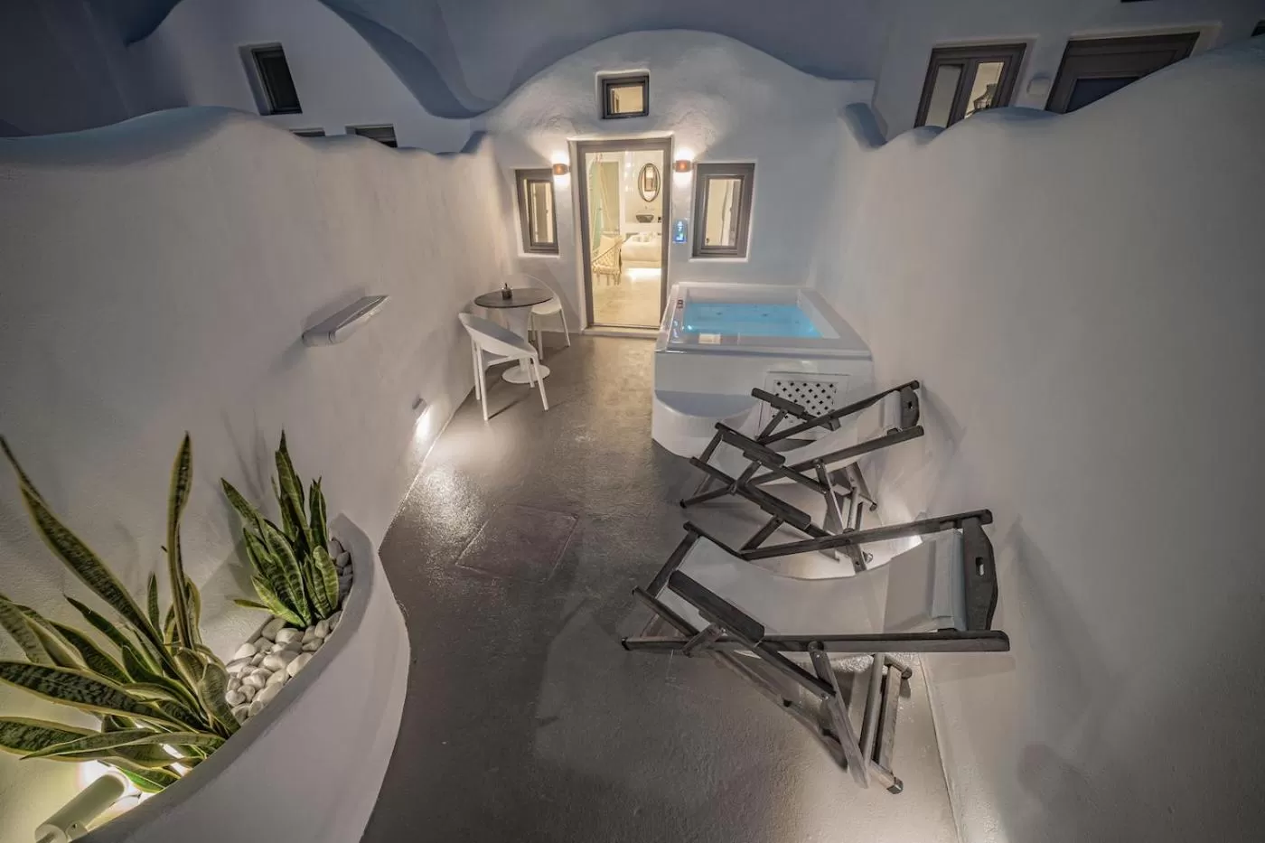 Patio in Eternity Suites Santorini