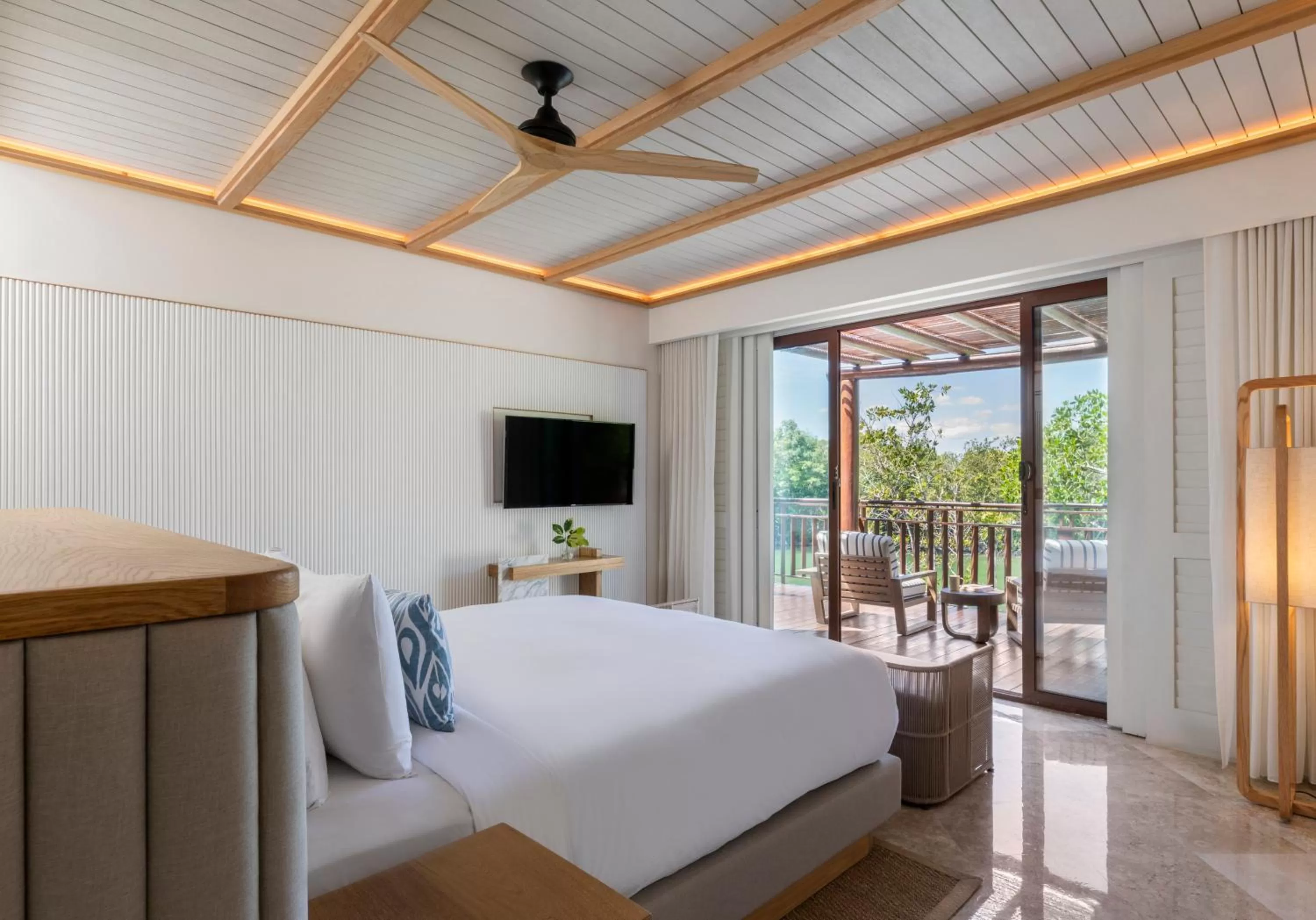 Bedroom, Bed in Fairmont Mayakoba Riviera Maya - All Inclusive