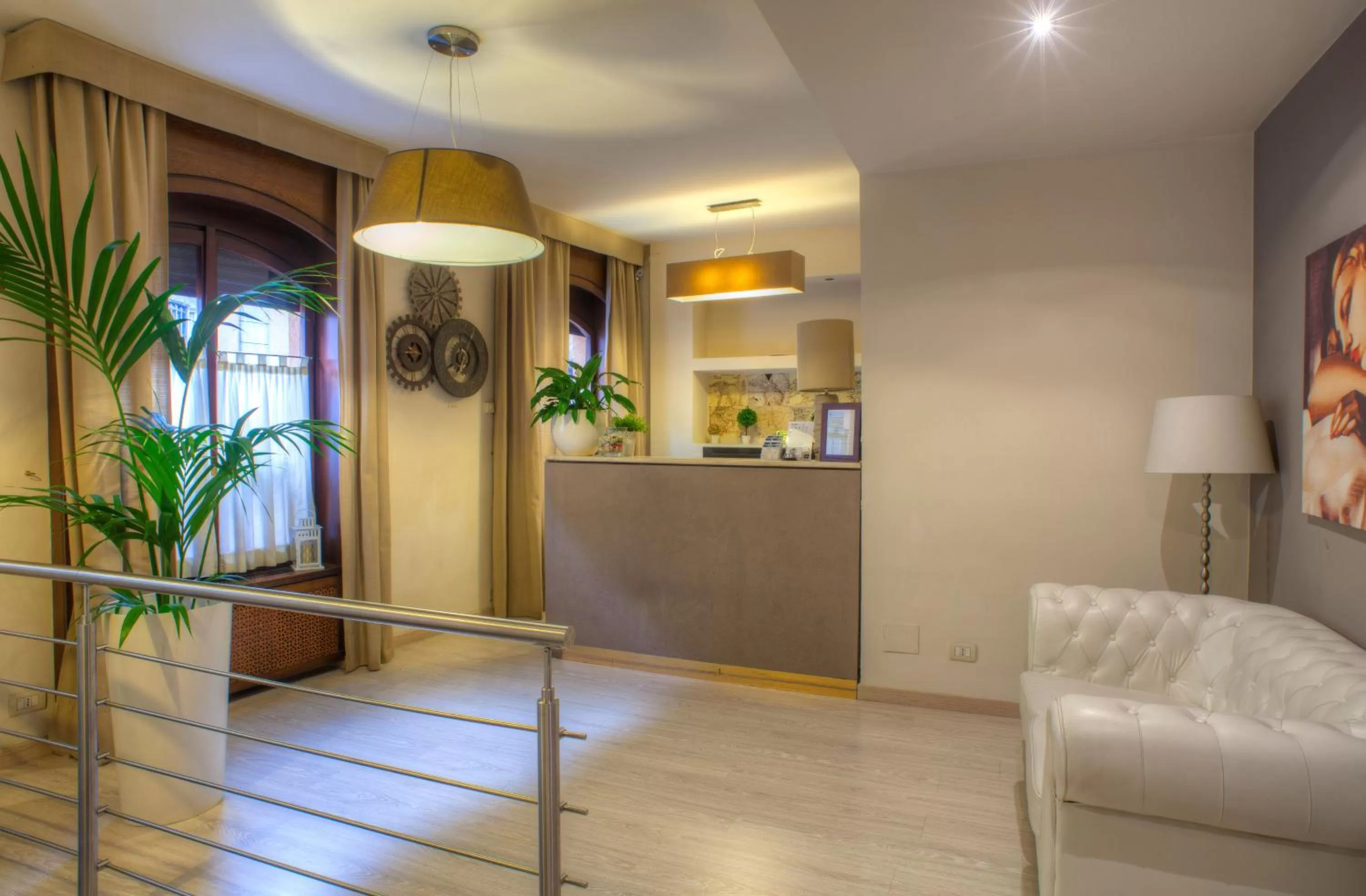 Lobby or reception in Hotel Ares Milano