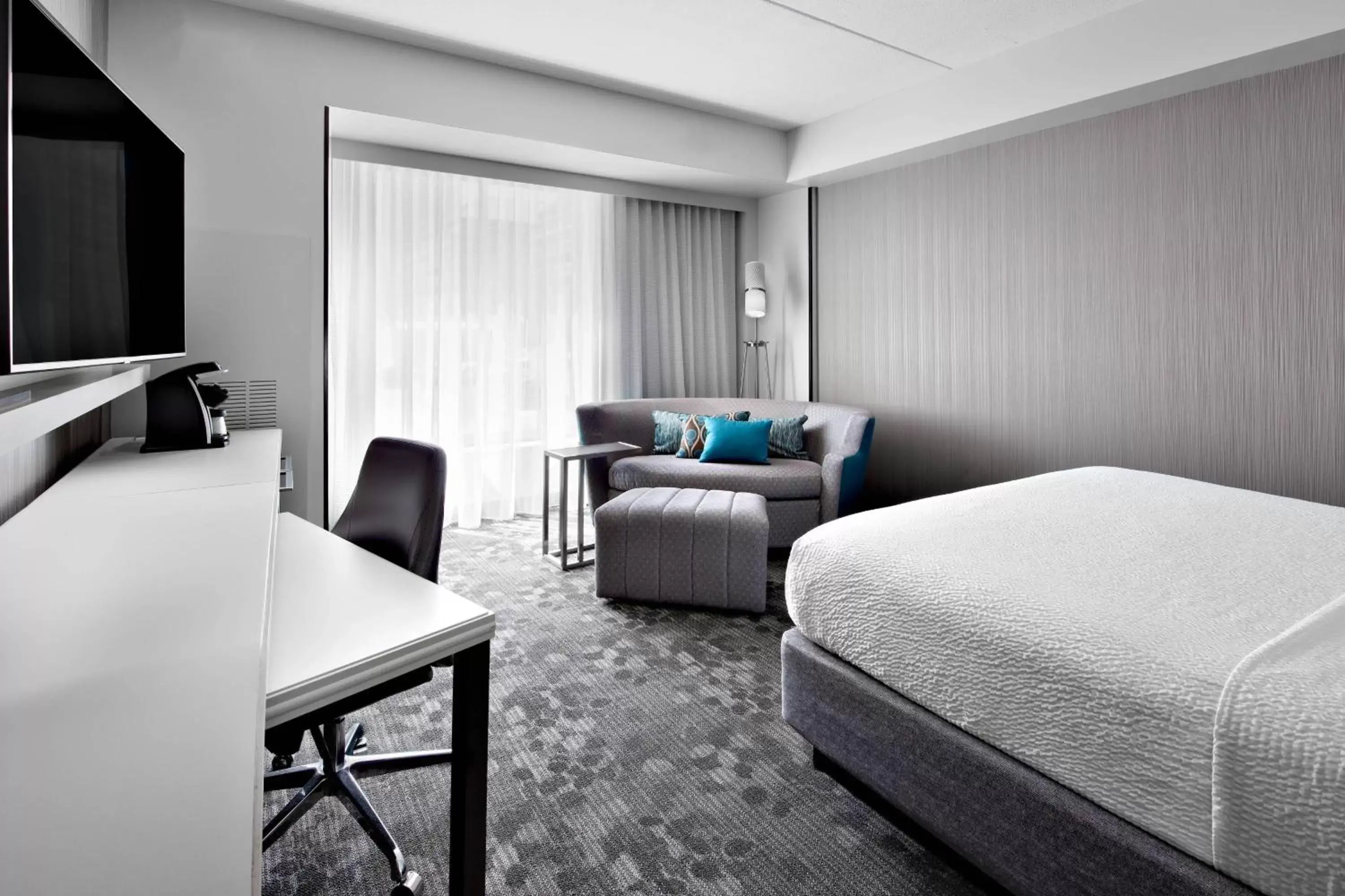 King Room with Sofa Bed - Hearing Accessible in Courtyard by Marriott Knoxville Downtown King Room with Sofa Bed - Hearing Accessible in Courtyard by Marriott Knoxville Downtown