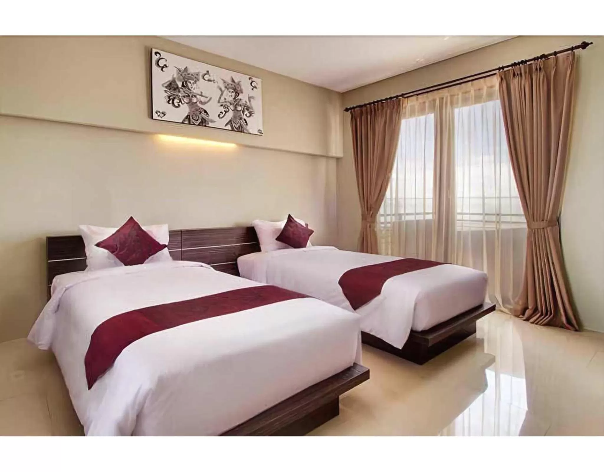 Bed in ABISHA Resort Jimbaran