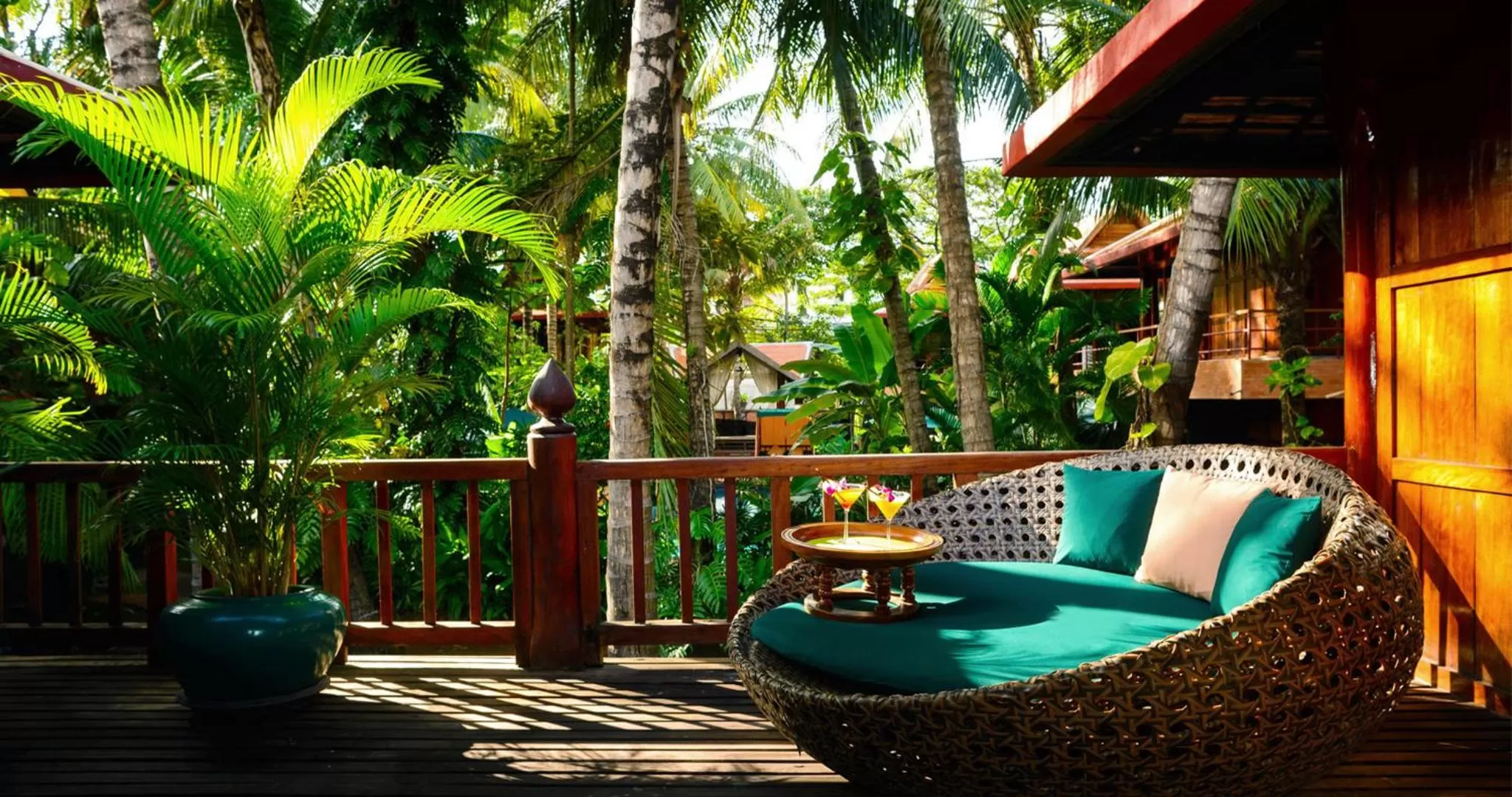 Patio in Angkor Village Hotel - Small Luxury Hotels of the World