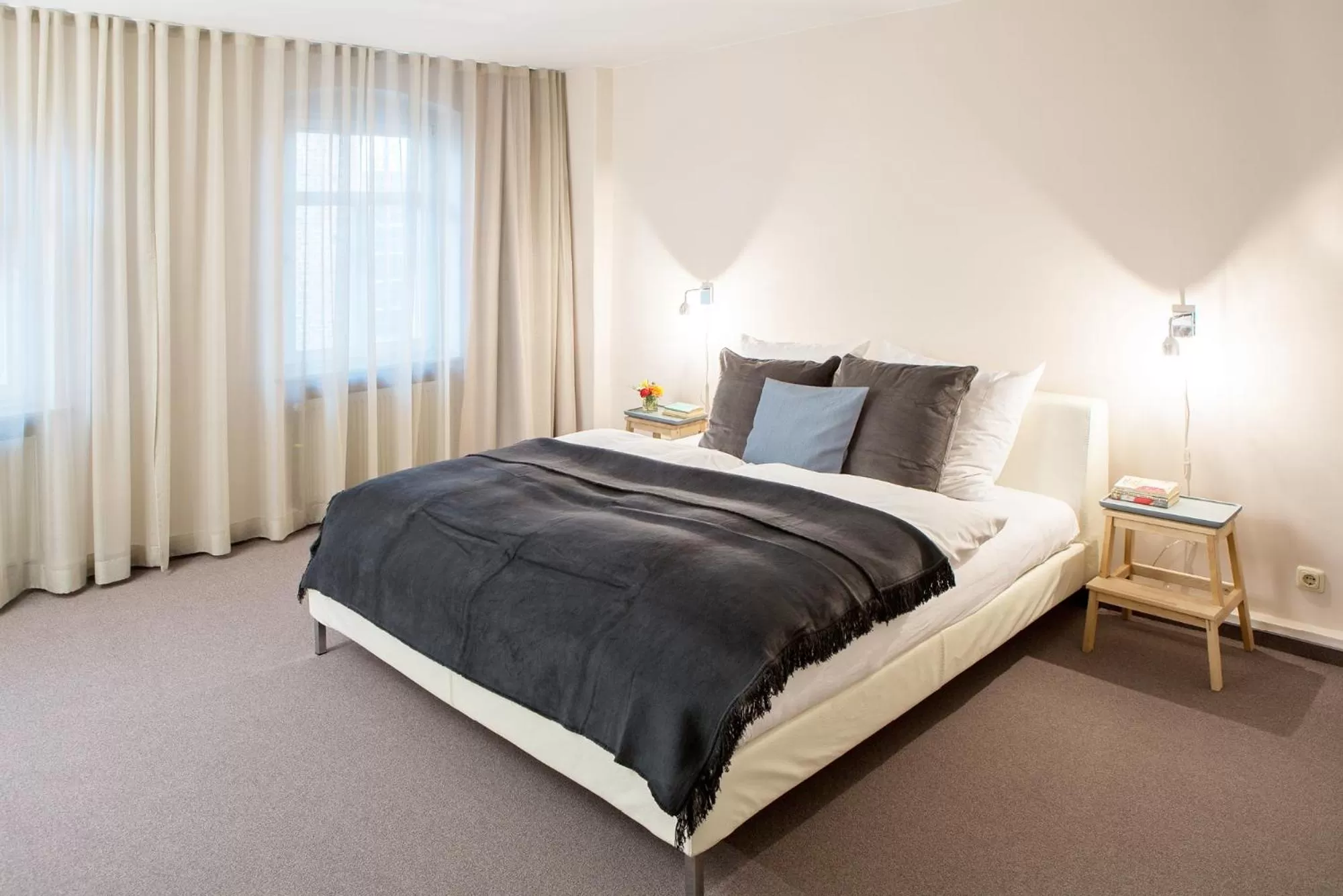 Decorative detail, Bed in Hotel Anna