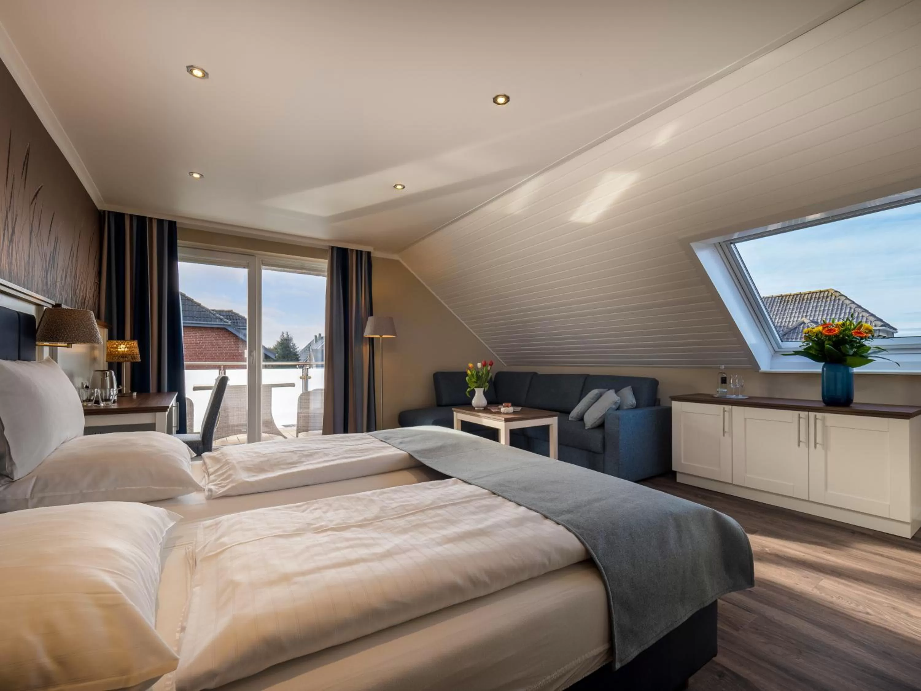 Living room, Bed in Tom's Hus Heiligenhafen