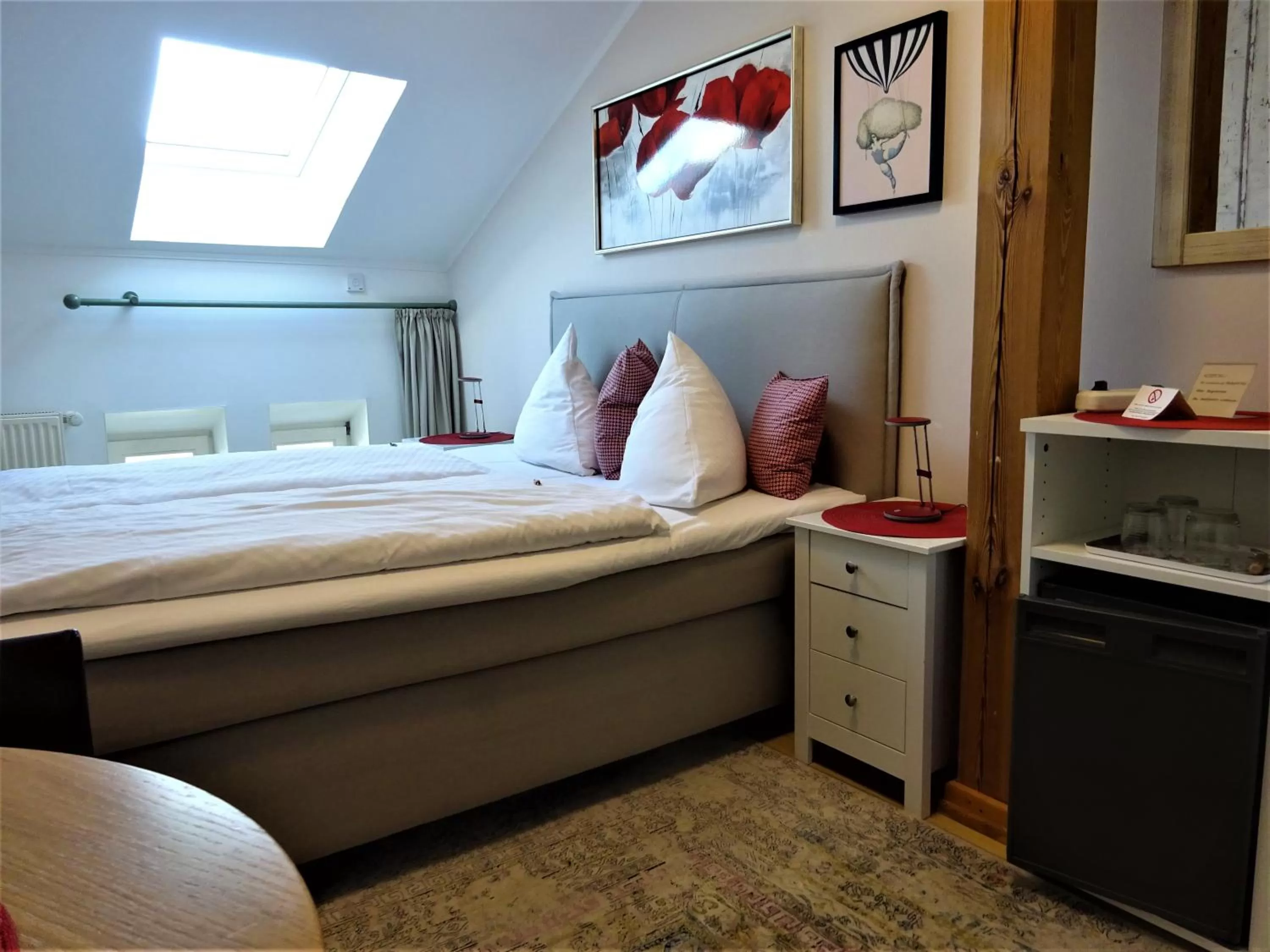 Bed in Pension Zur Fährbrücke