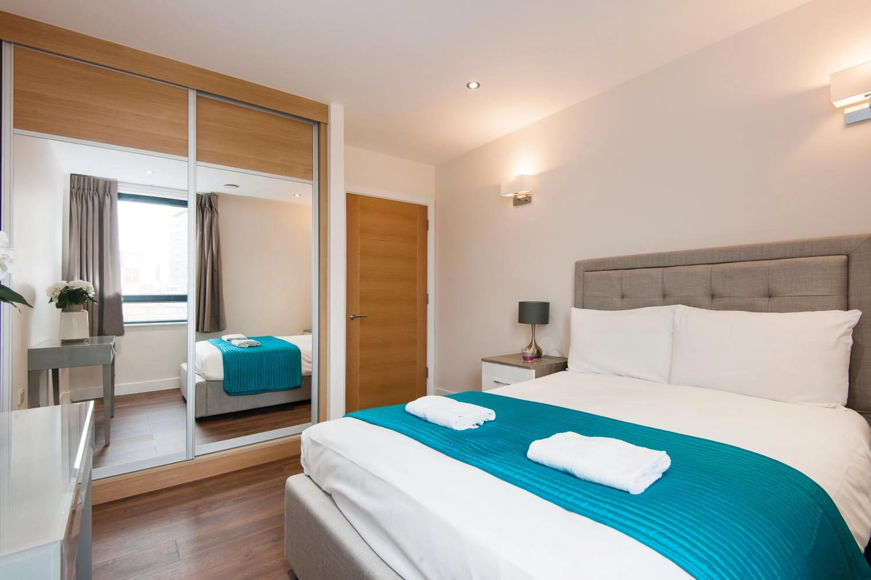 Bed in Twyne House Apartments