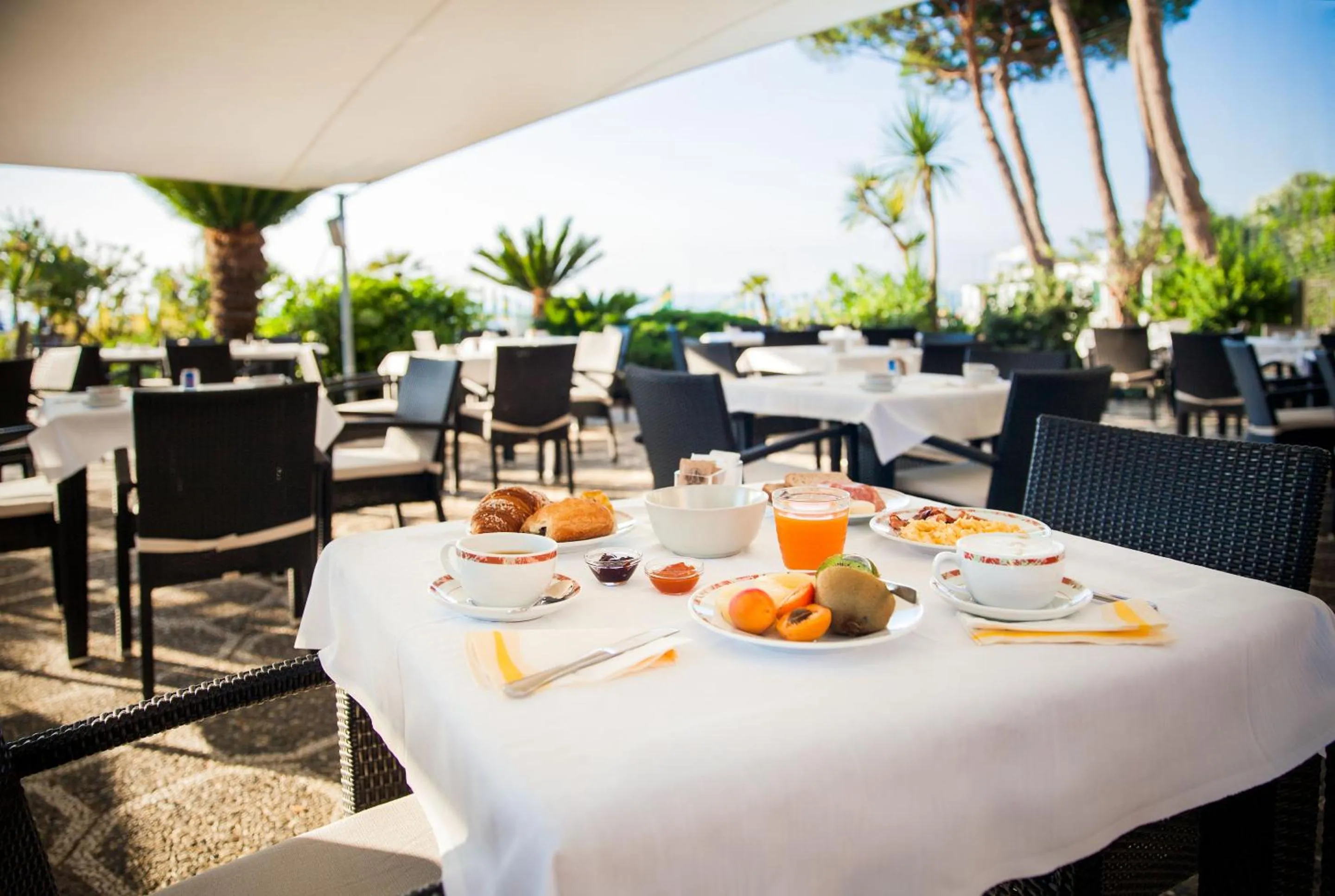 Patio in Hotel Gabriella