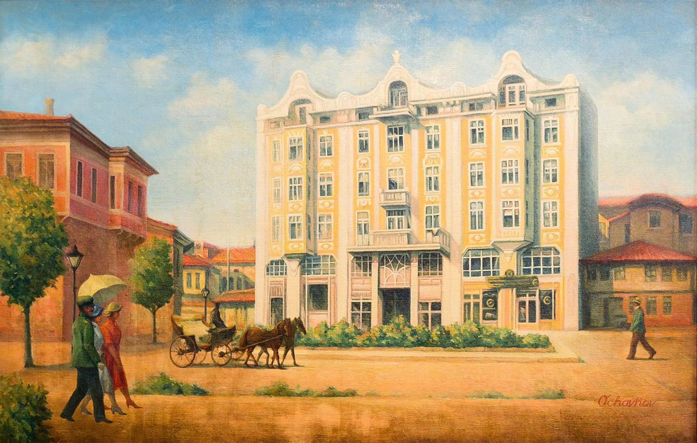 Facade/entrance in Grand Hotel London