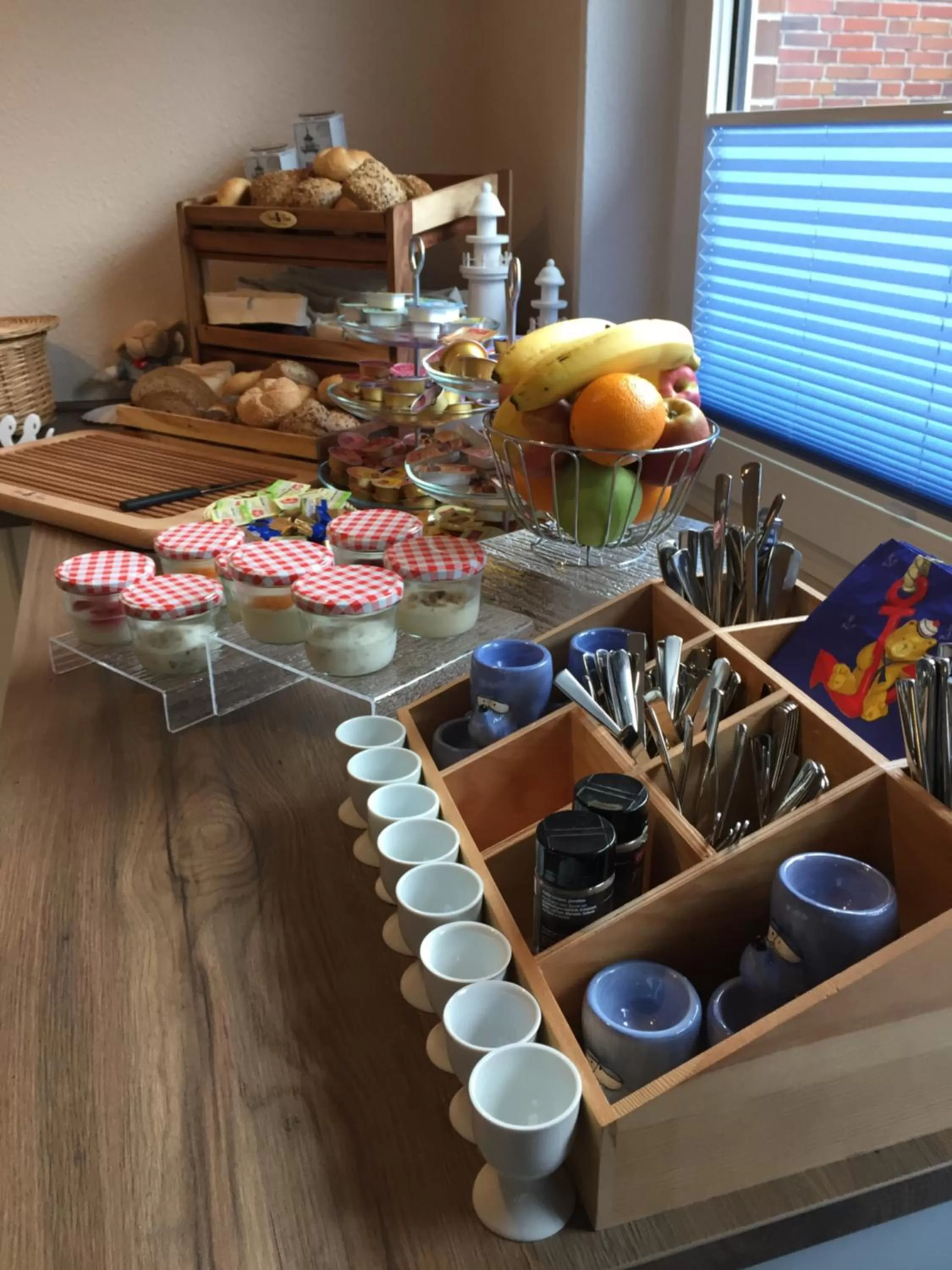 Buffet breakfast in Hotel Pension Nordseewelle