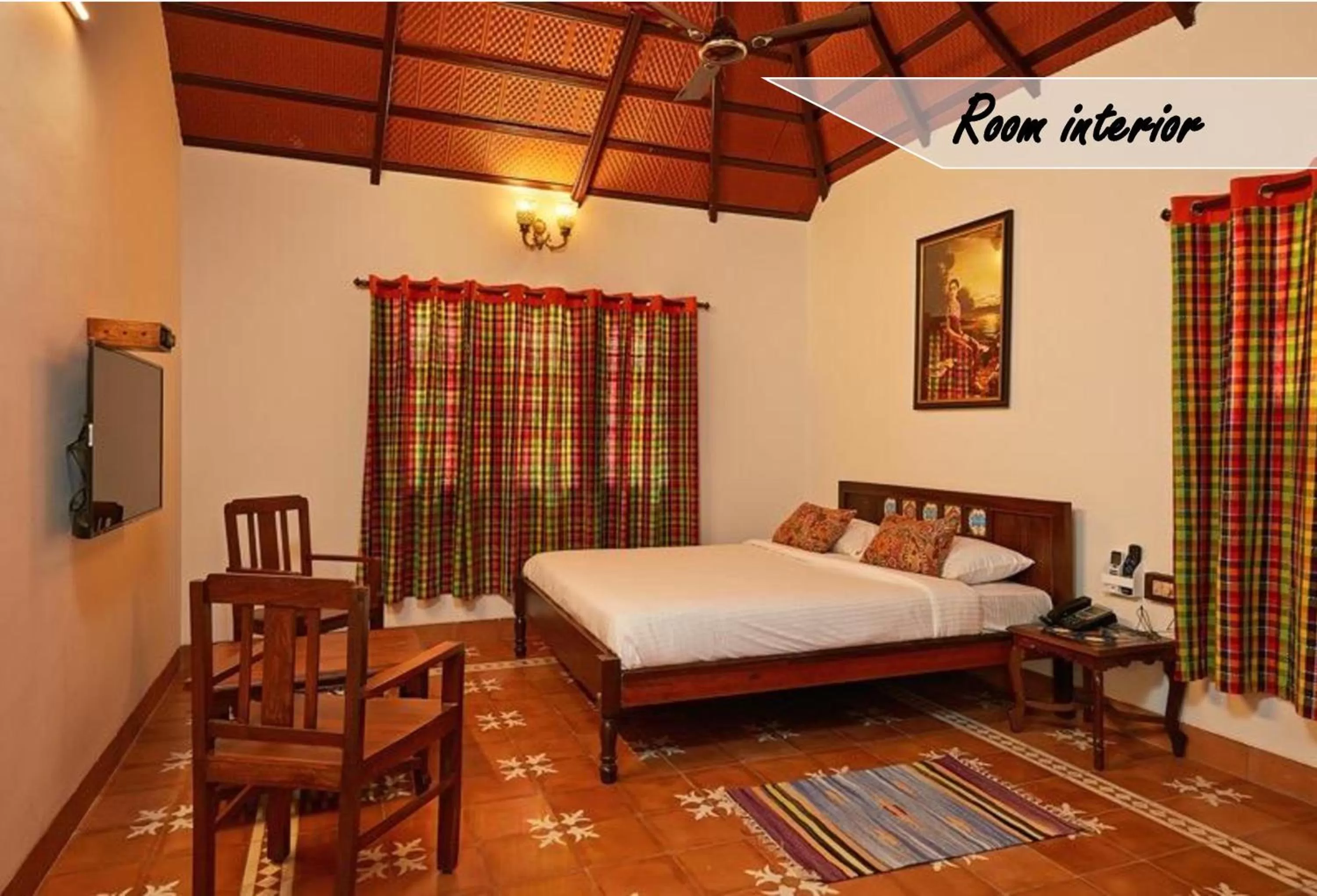 Bed in Marutham Village Resort