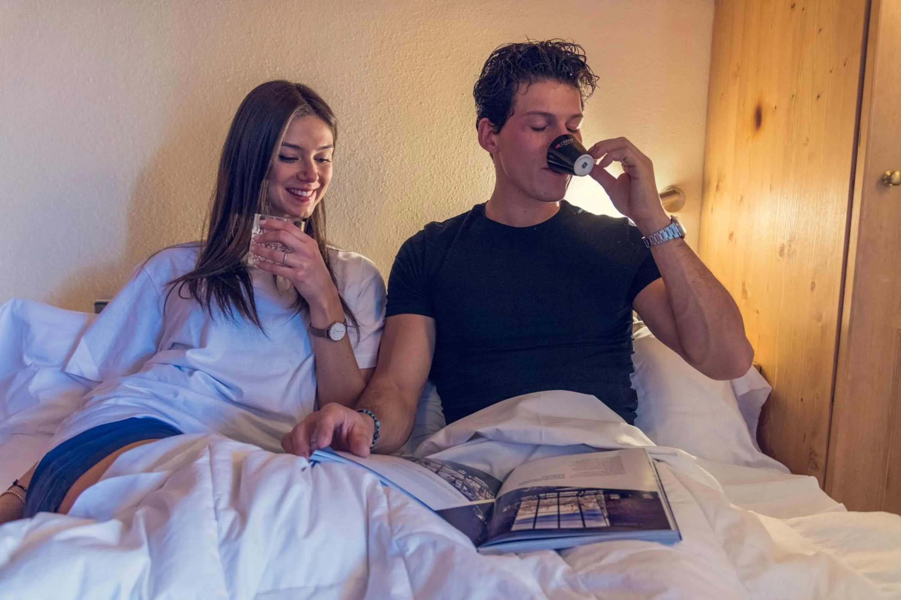 People, Bed in Shatush Hotel