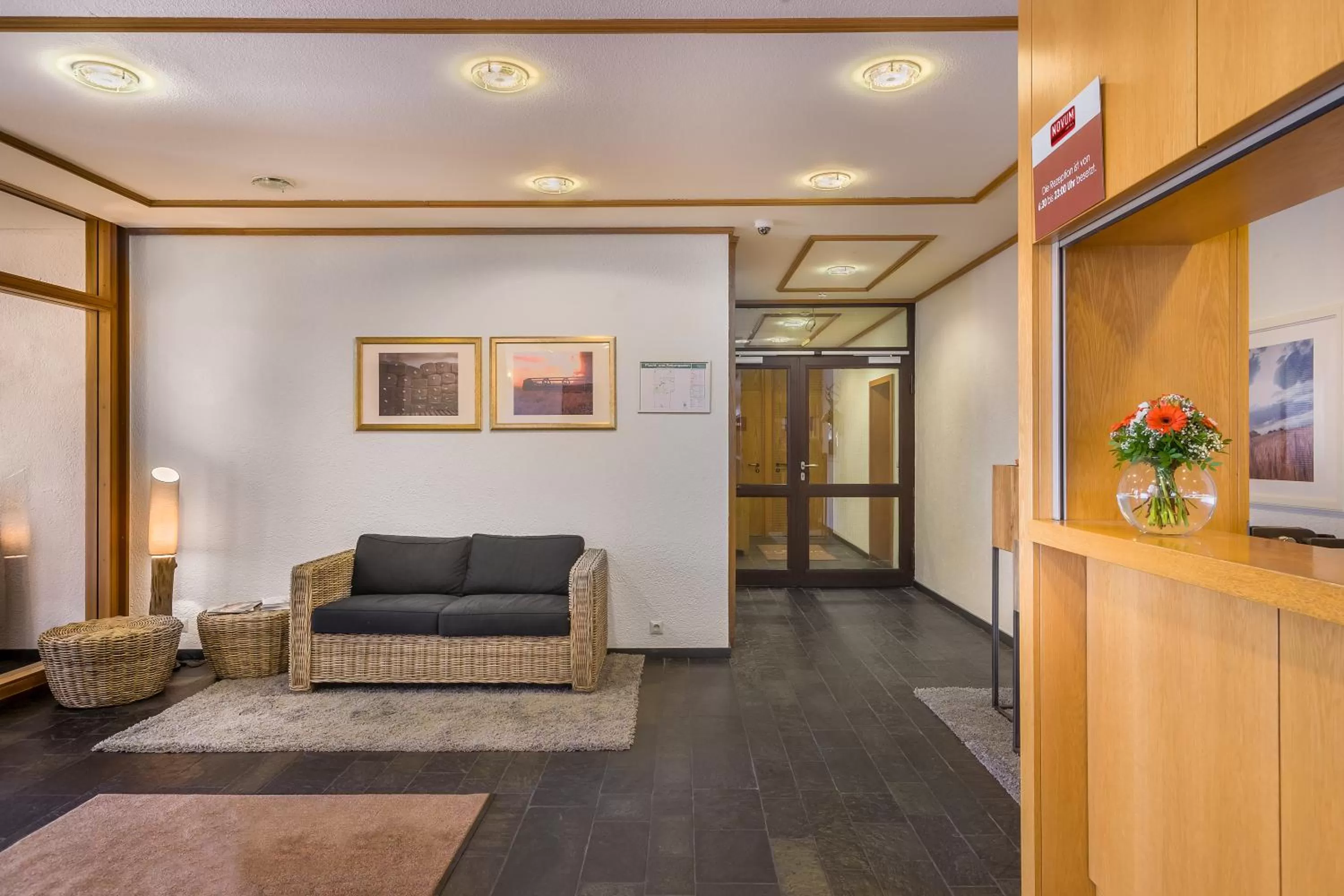 Lobby or reception in Hotel Strohgäu