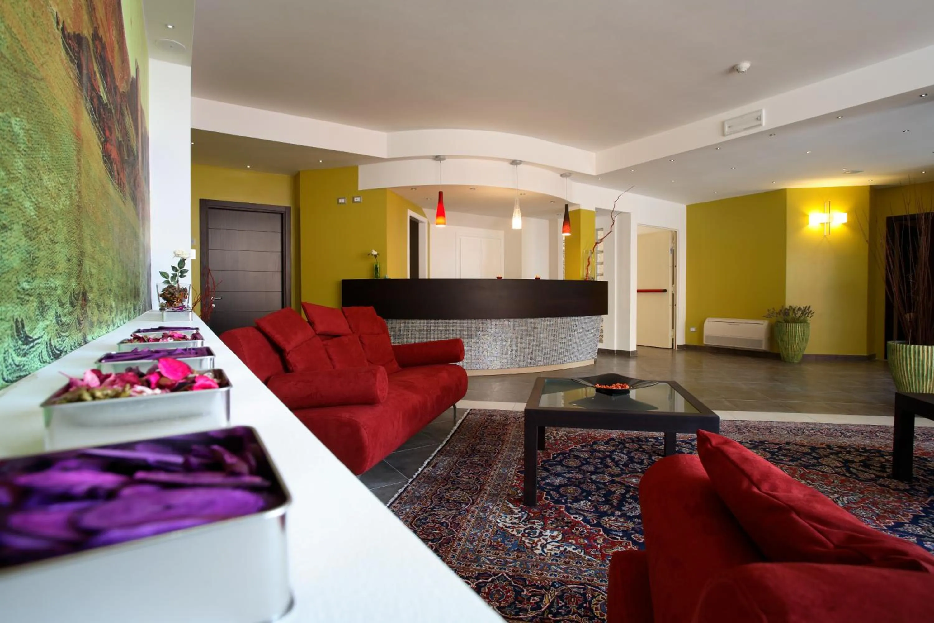 Lobby or reception, Bed in Janus Hotel