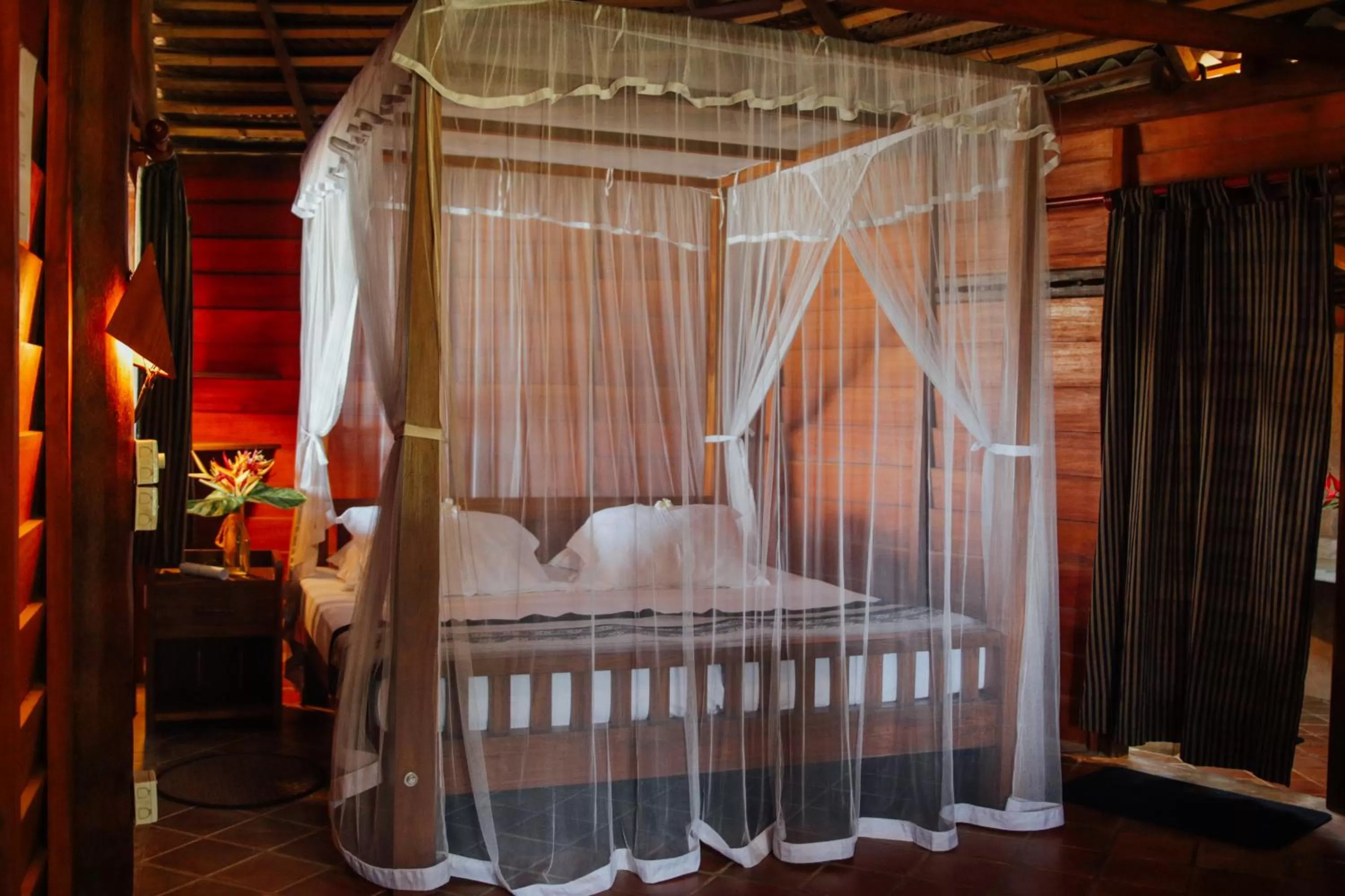 Bed in Galawatta Beach Resort