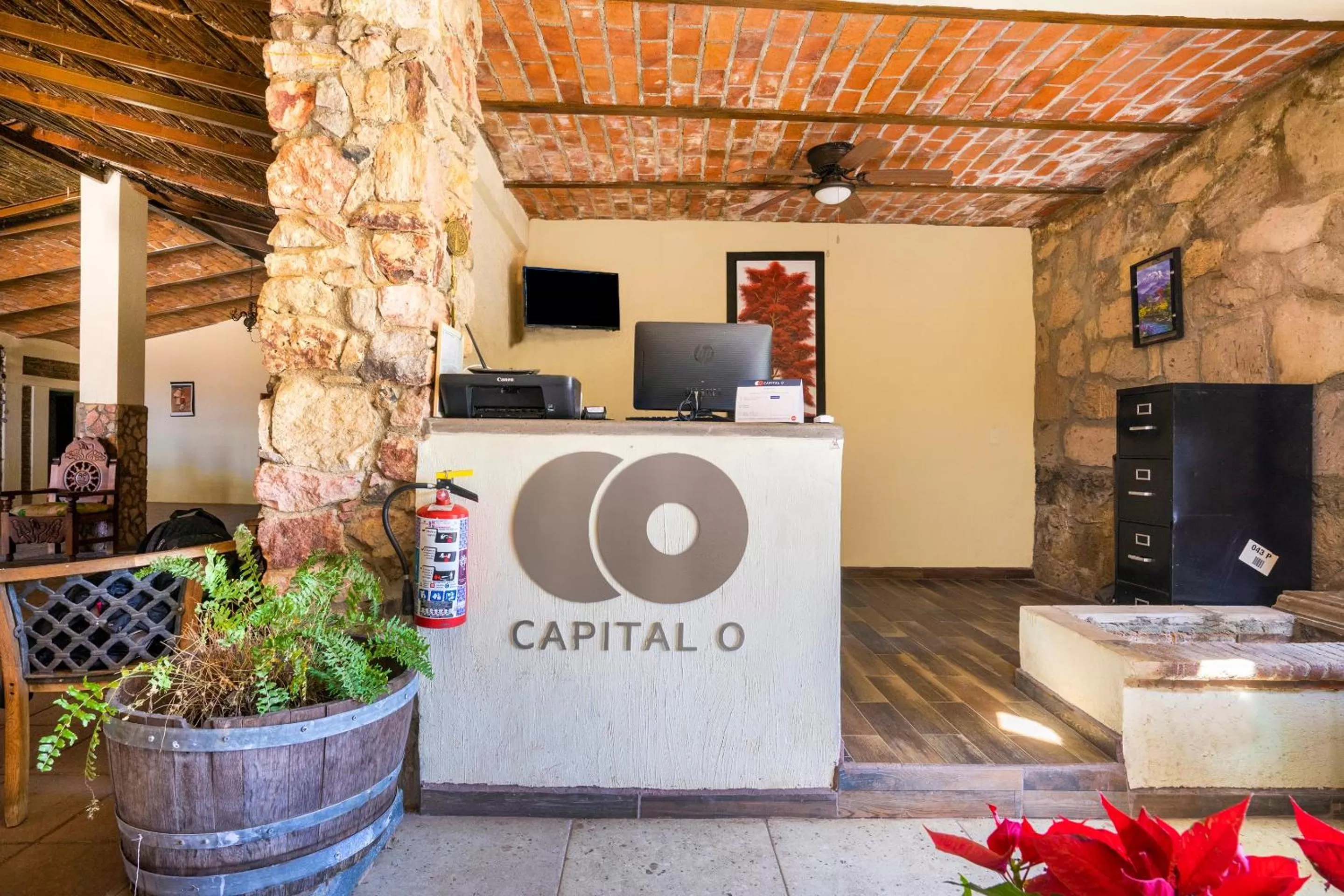 Lobby or reception in Collection O Hotel Monte Agave