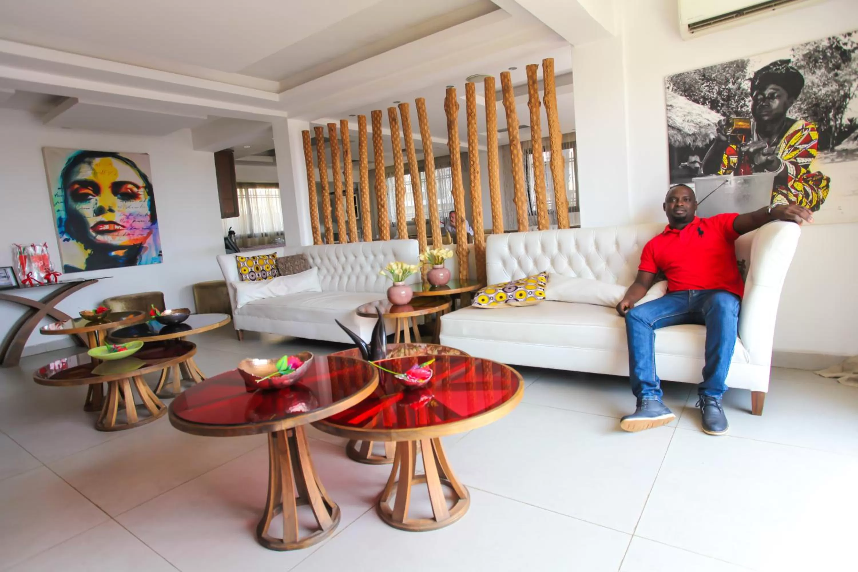 People in The Swiss Hotel Freetown